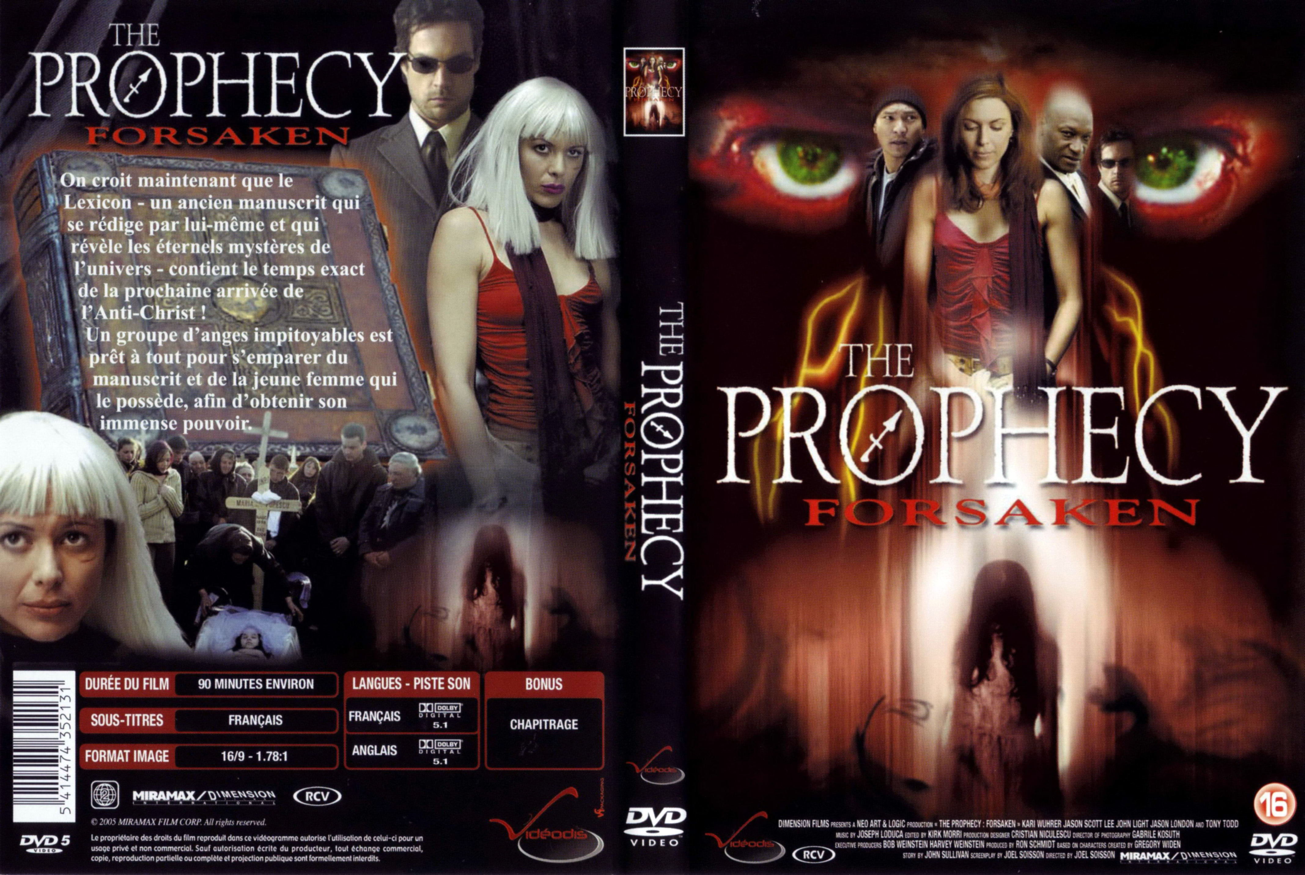 Jaquette DVD The prophecy forsaken