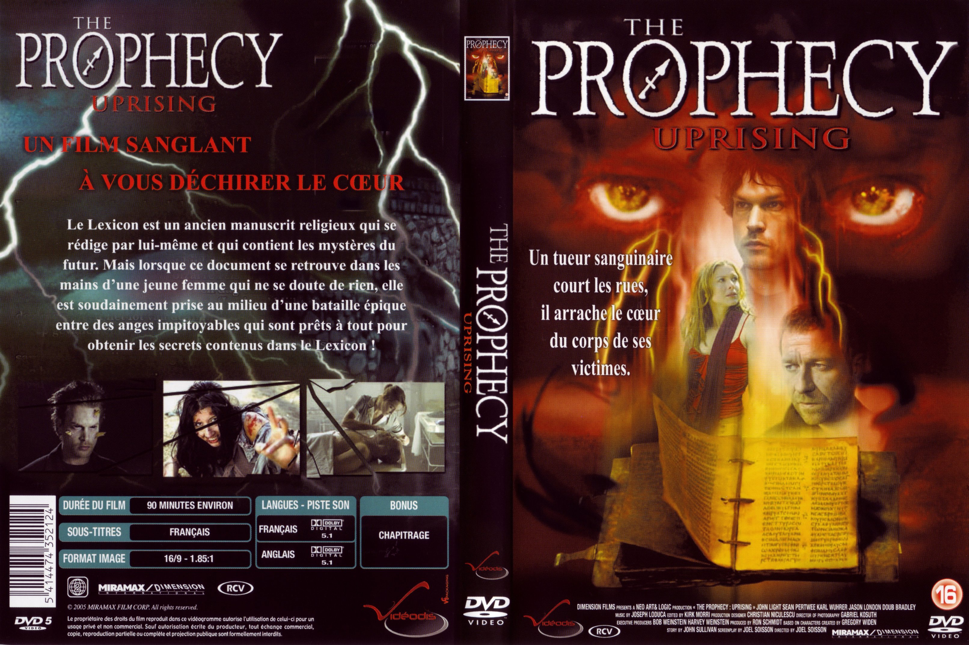 Jaquette DVD The prophecy uprising