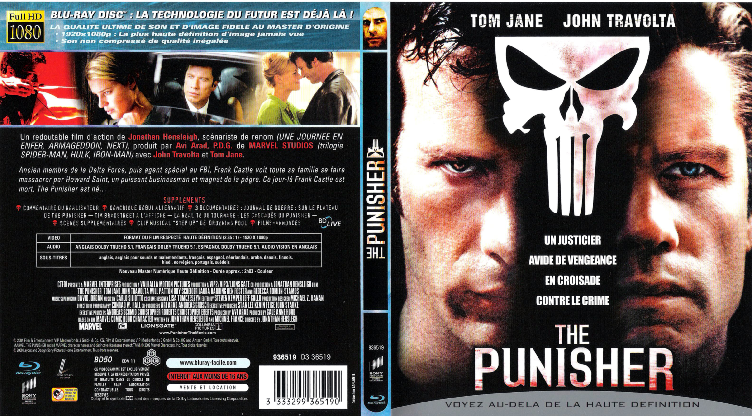 Jaquette DVD The punisher (BLU-RAY) v2
