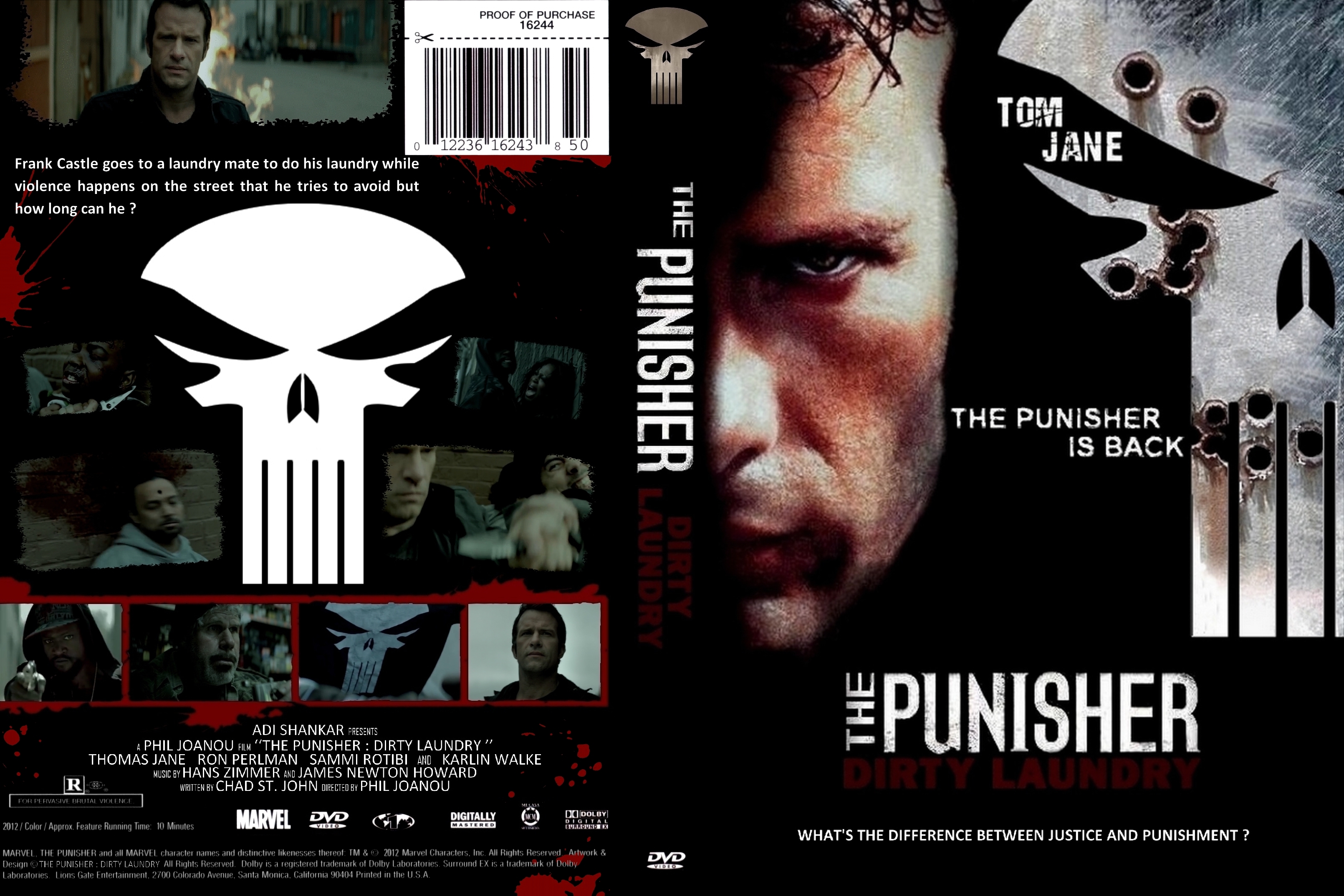 Jaquette DVD The punisher - Dirty Laundry custom