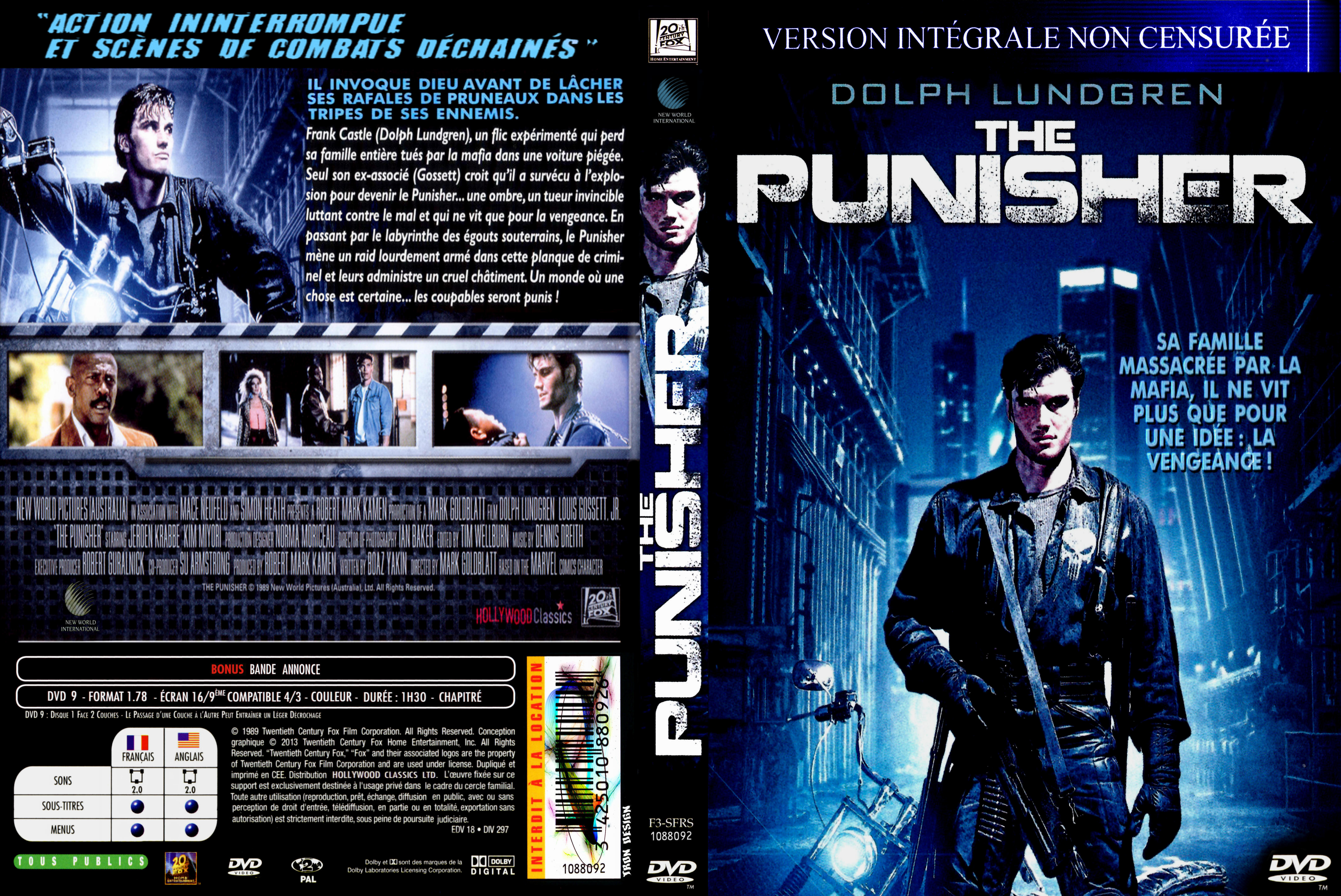 Jaquette DVD The punisher custom (1989)
