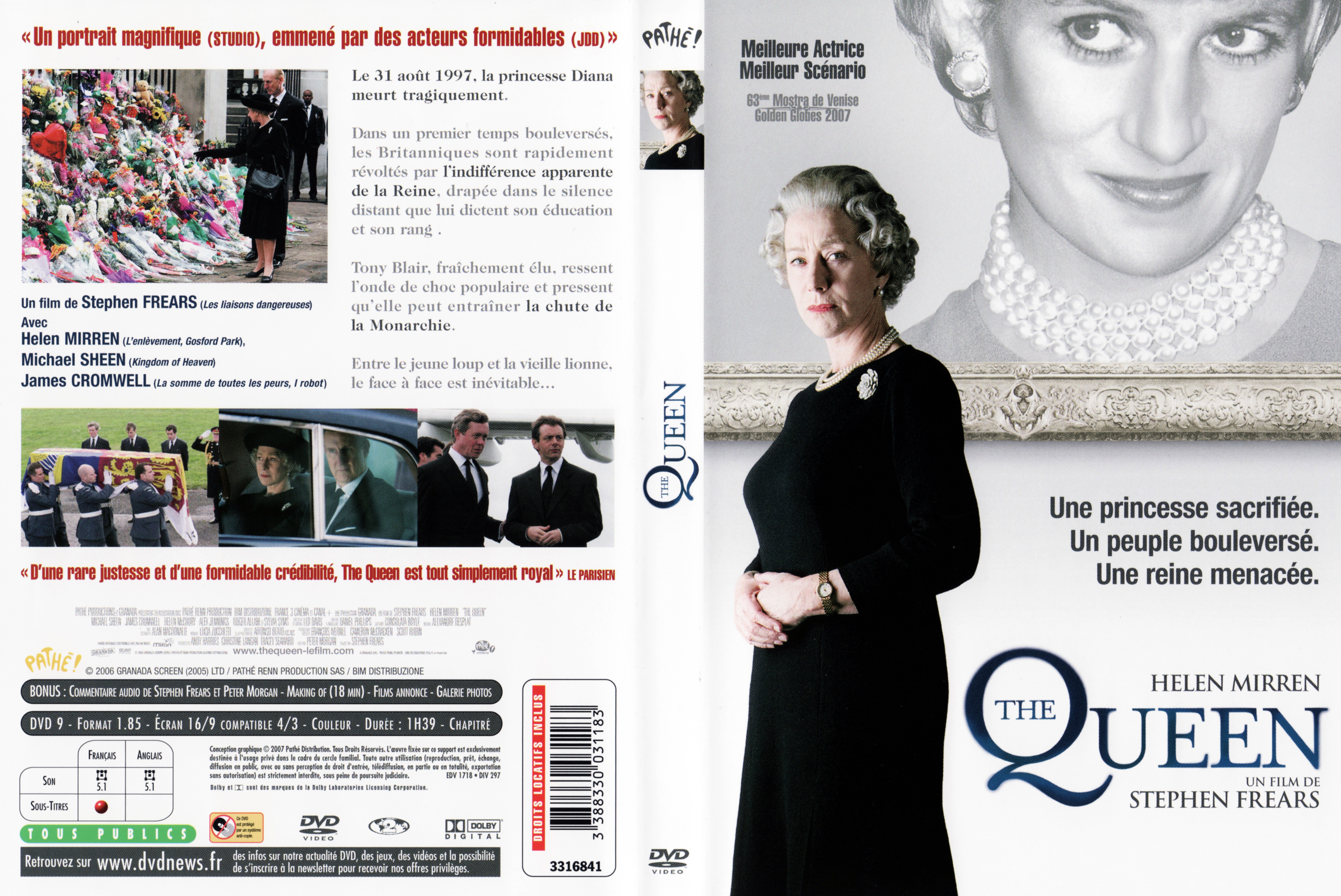 Jaquette DVD The queen