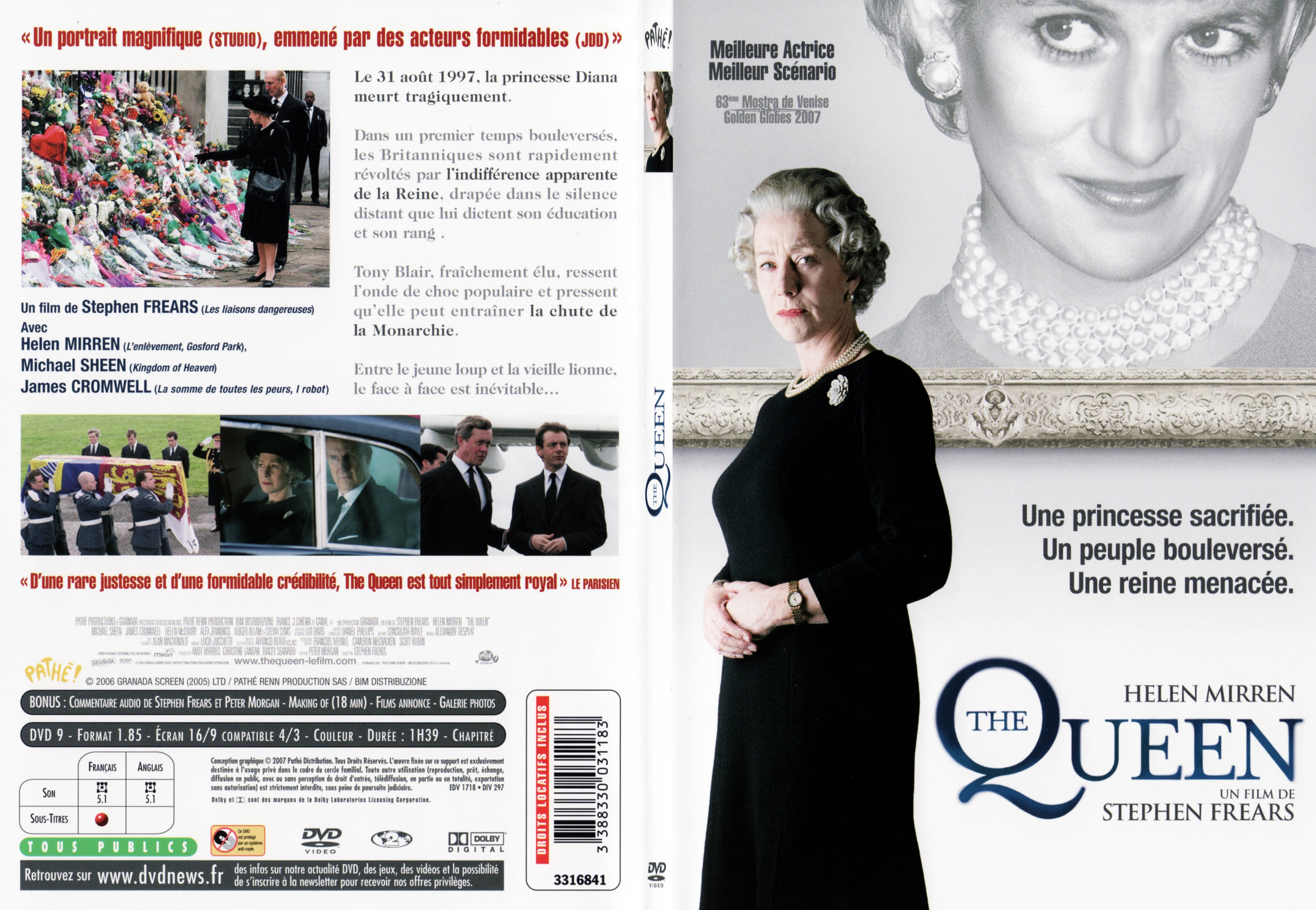 Jaquette DVD The queen - SLIM