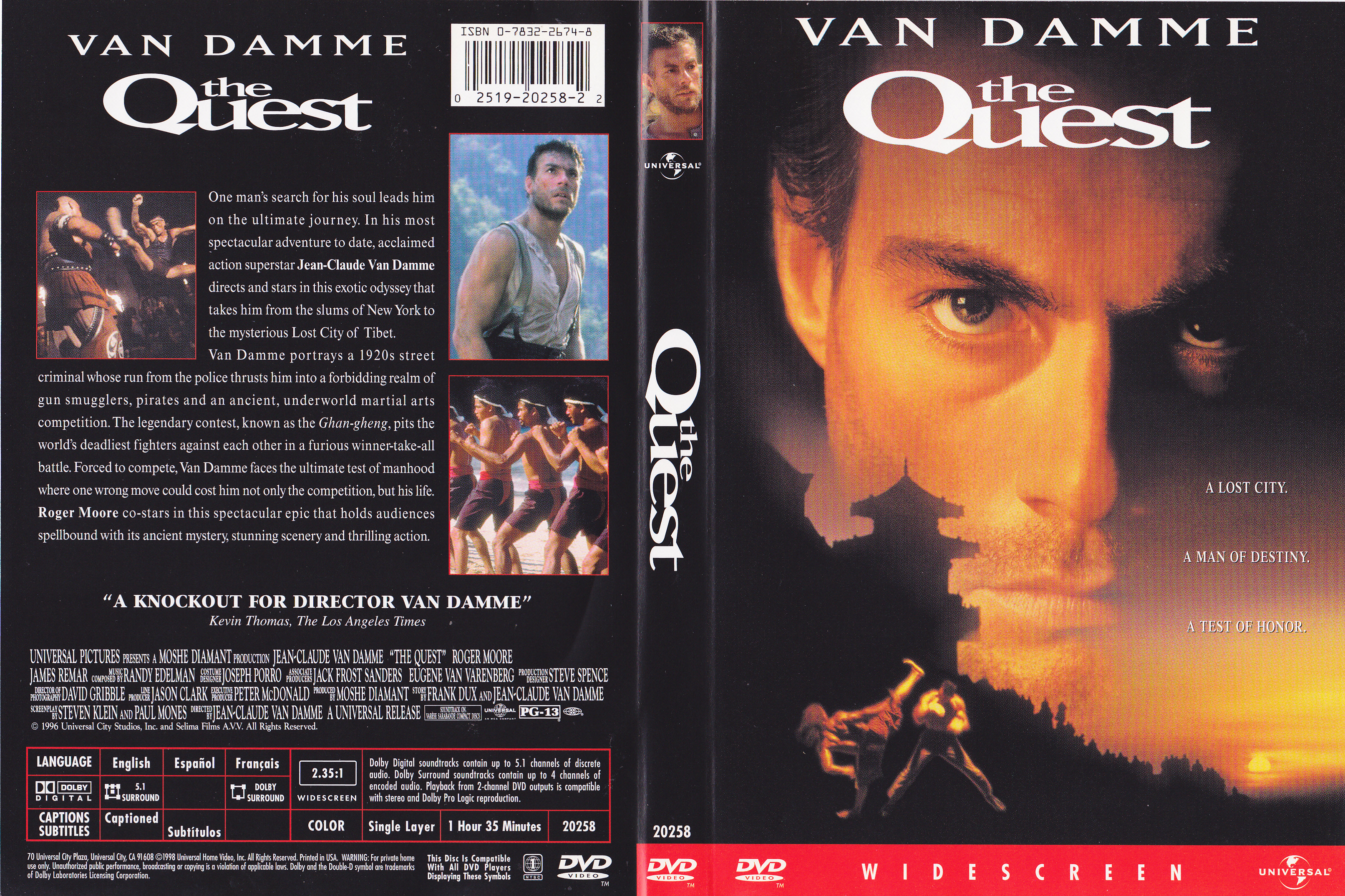 Jaquette DVD The quest (Canadienne)