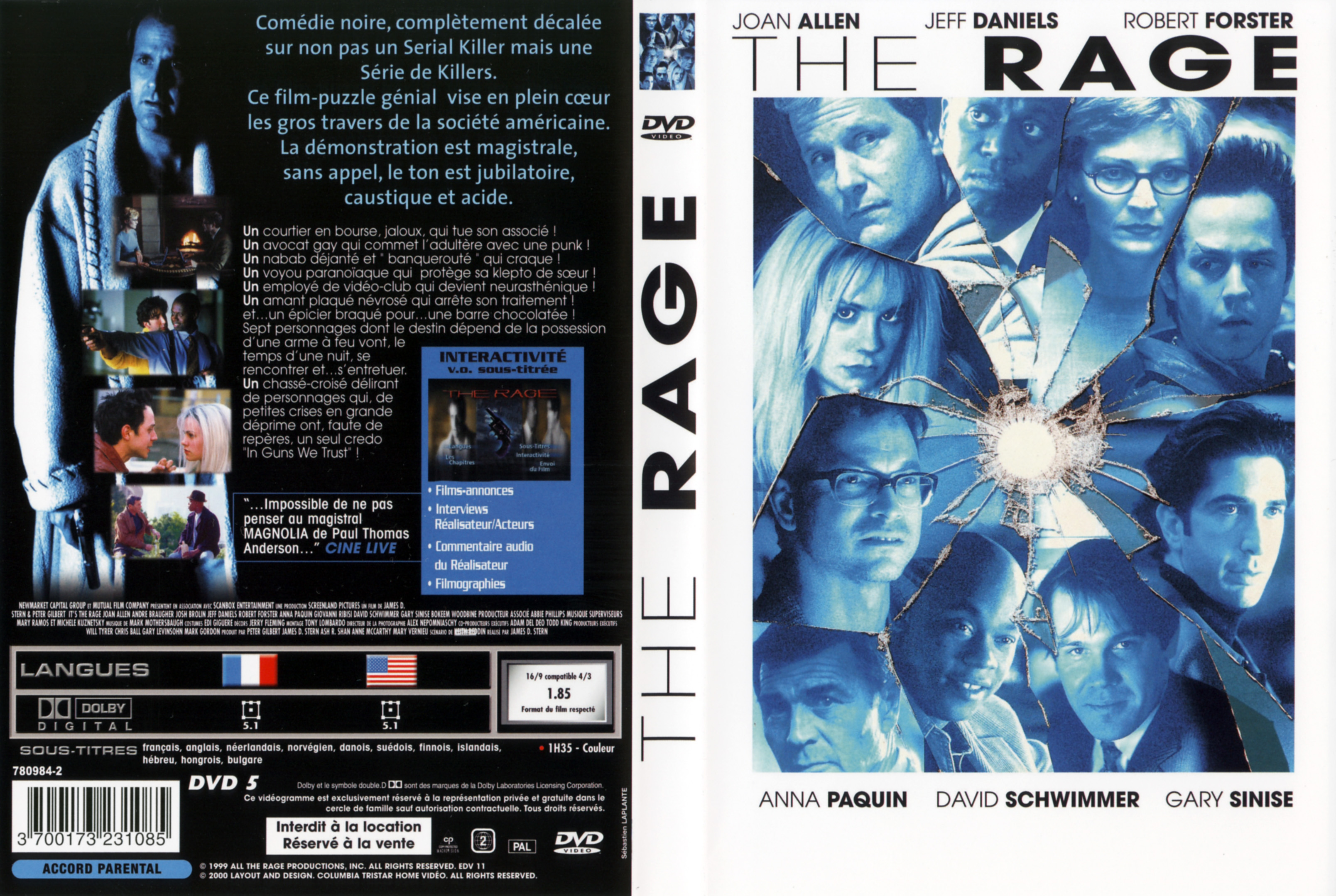 Jaquette DVD The rage (1999)