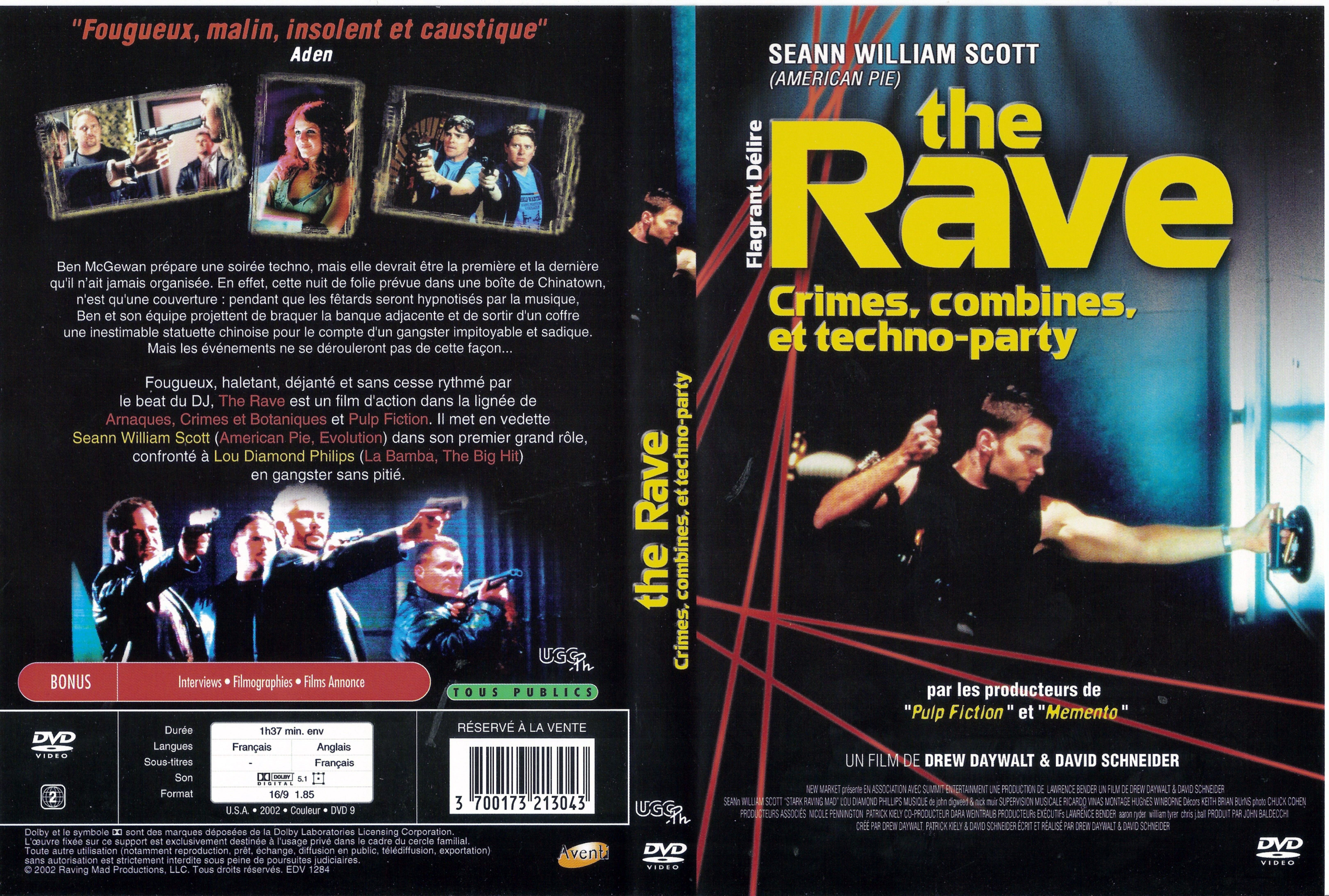 Jaquette DVD The rave v2