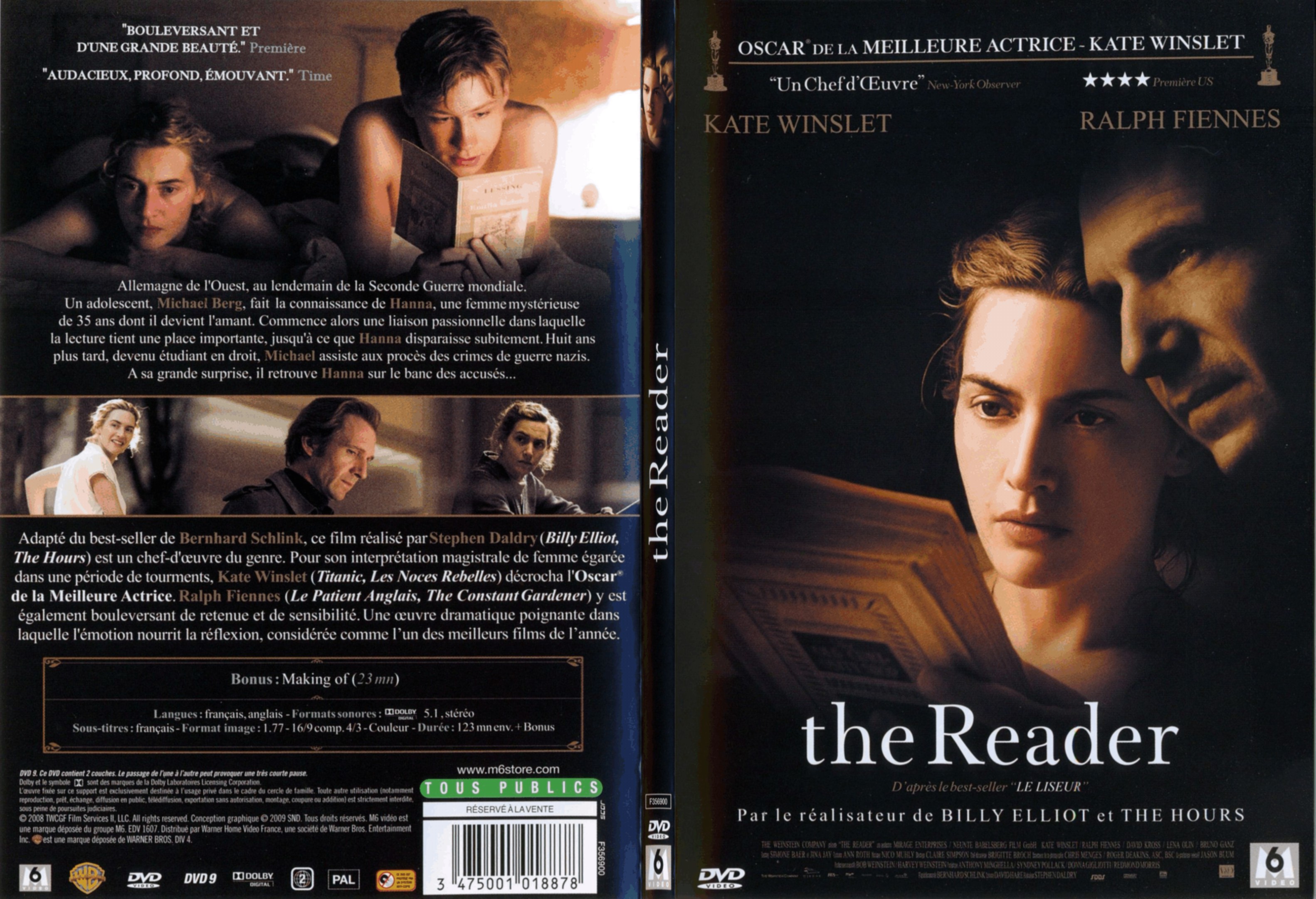 Jaquette DVD The reader - SLIM