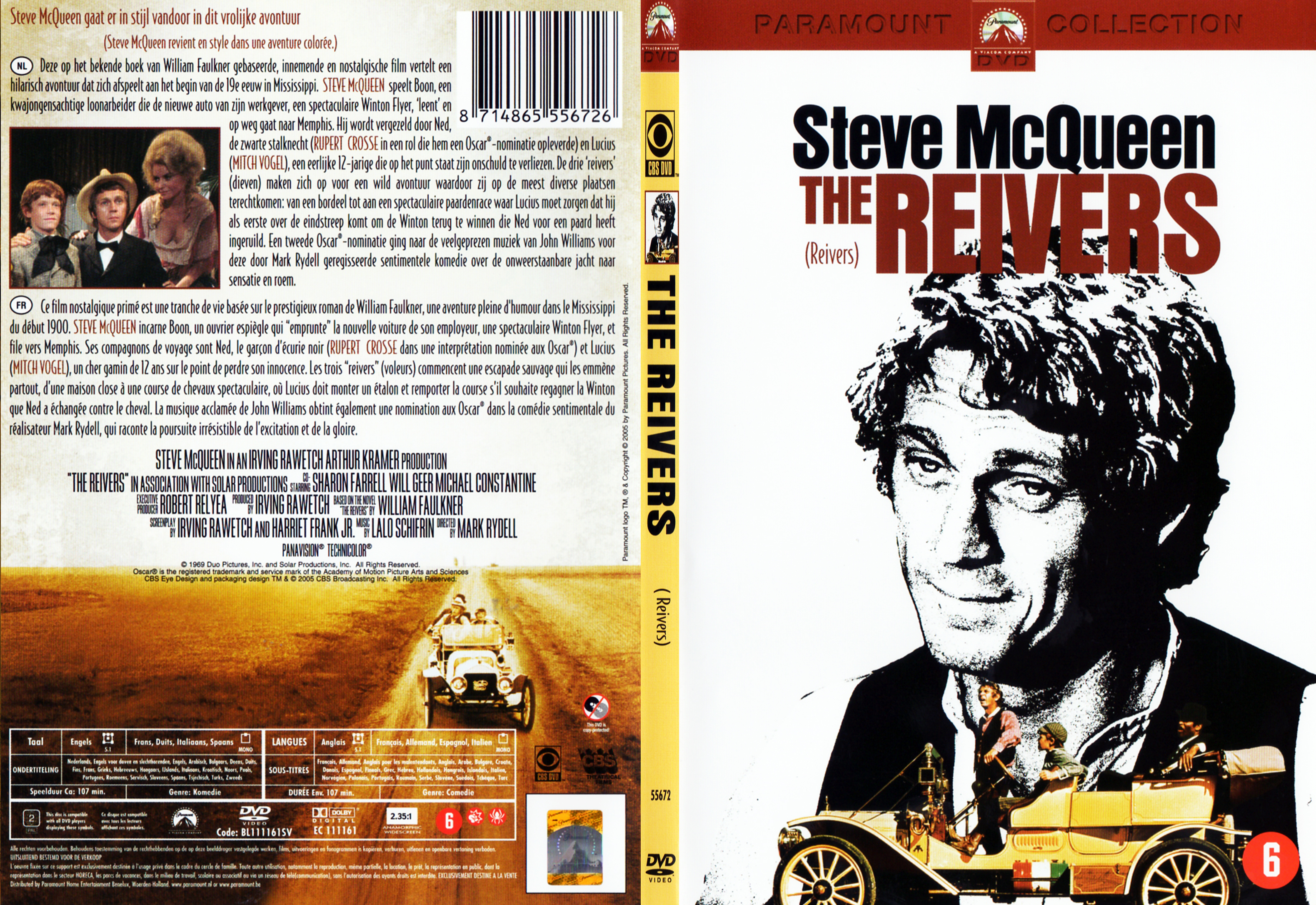 Jaquette DVD The reivers - SLIM