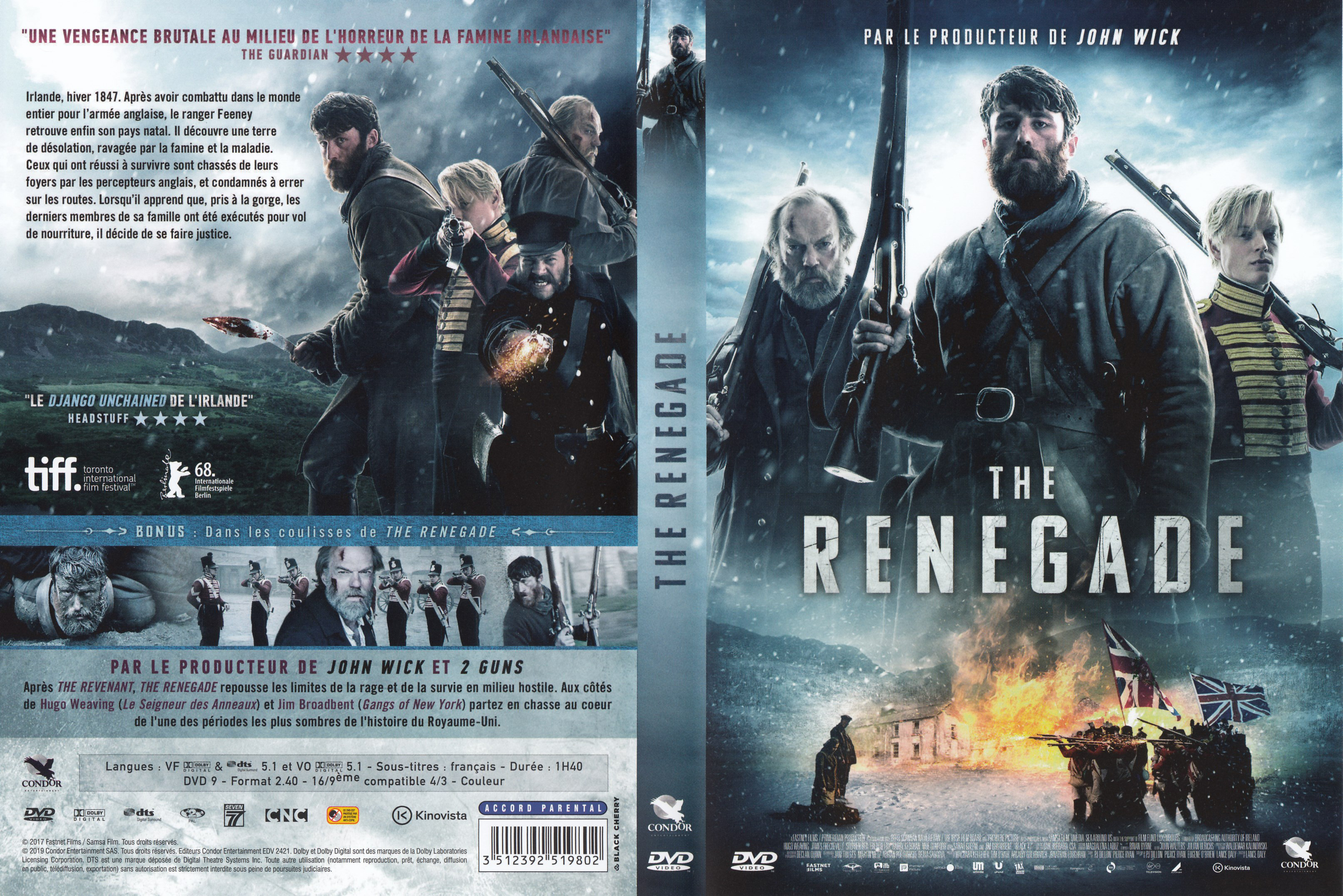 Jaquette DVD The renagade