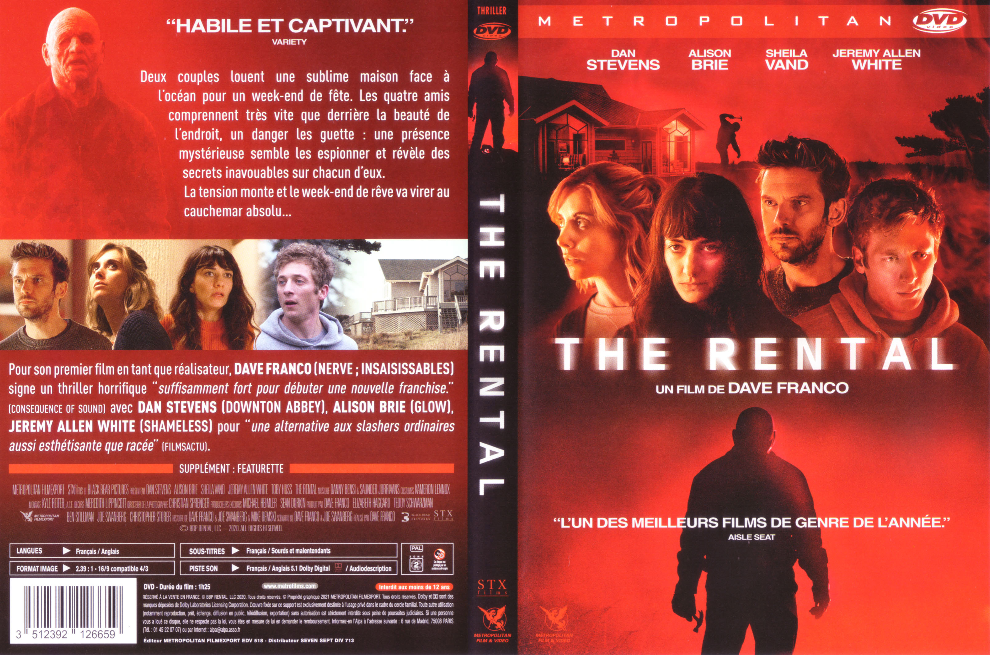 Jaquette DVD The rental