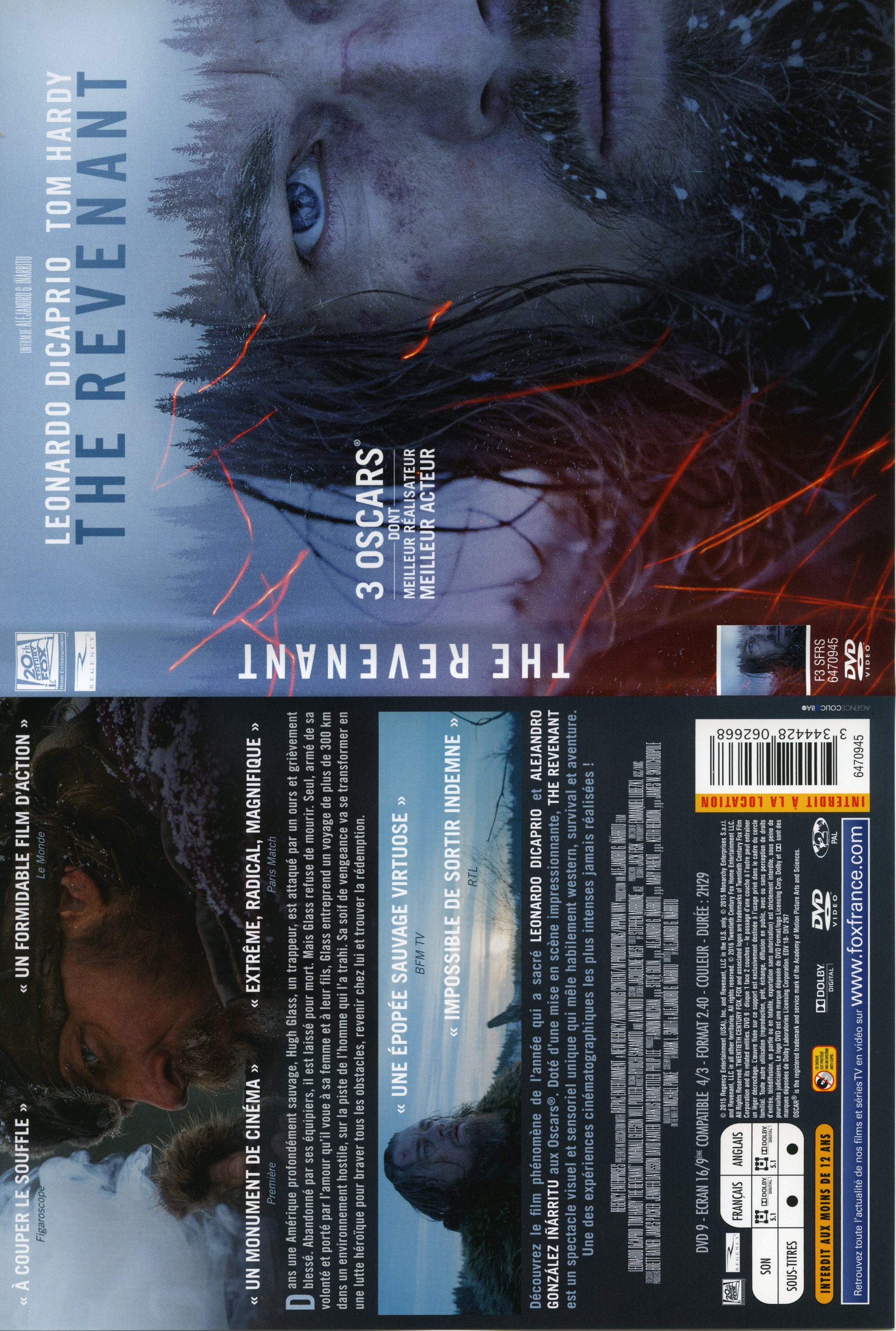 Jaquette DVD The revenant