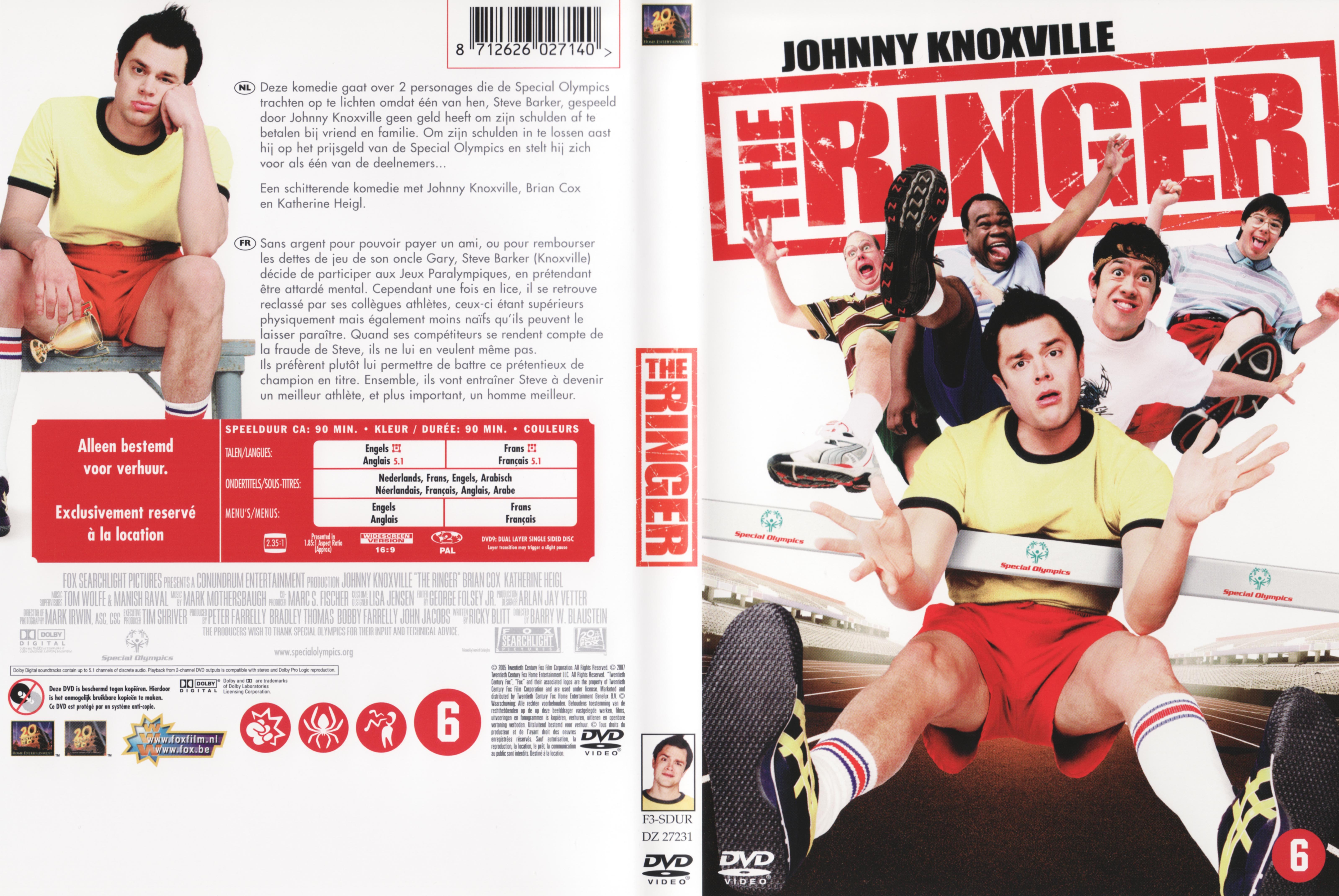 Jaquette DVD The ringer