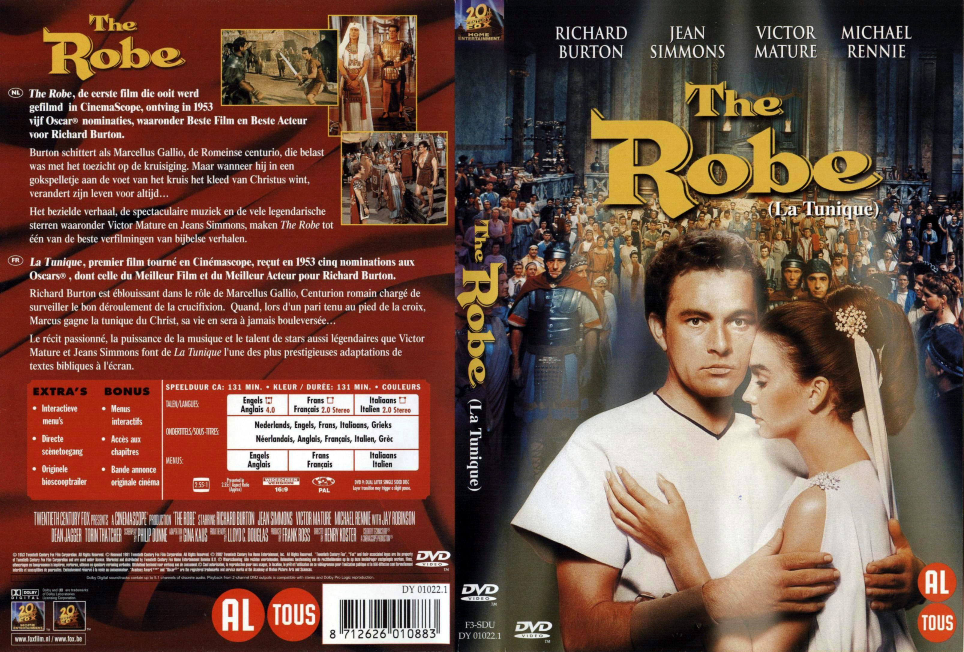 Jaquette DVD The robe - La tunique