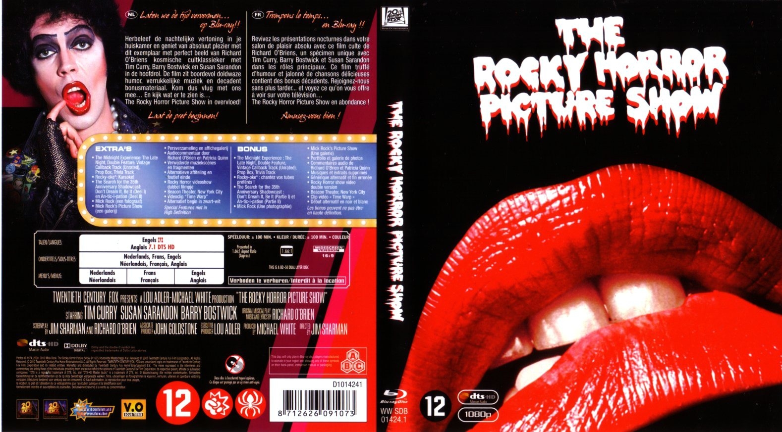 Jaquette DVD The rochy horror picture show (BLU-RAY)