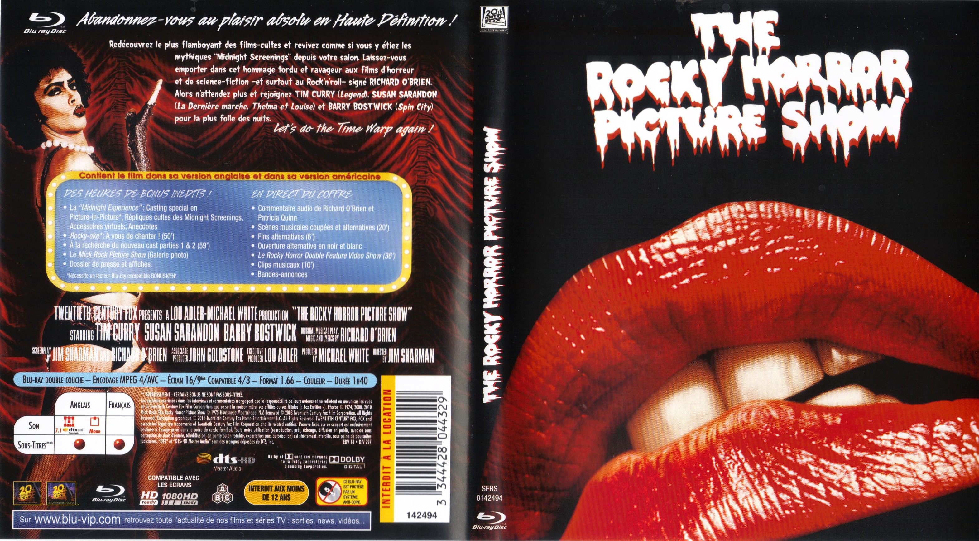 Jaquette DVD The rocky horror picture show (BLU-RAY)