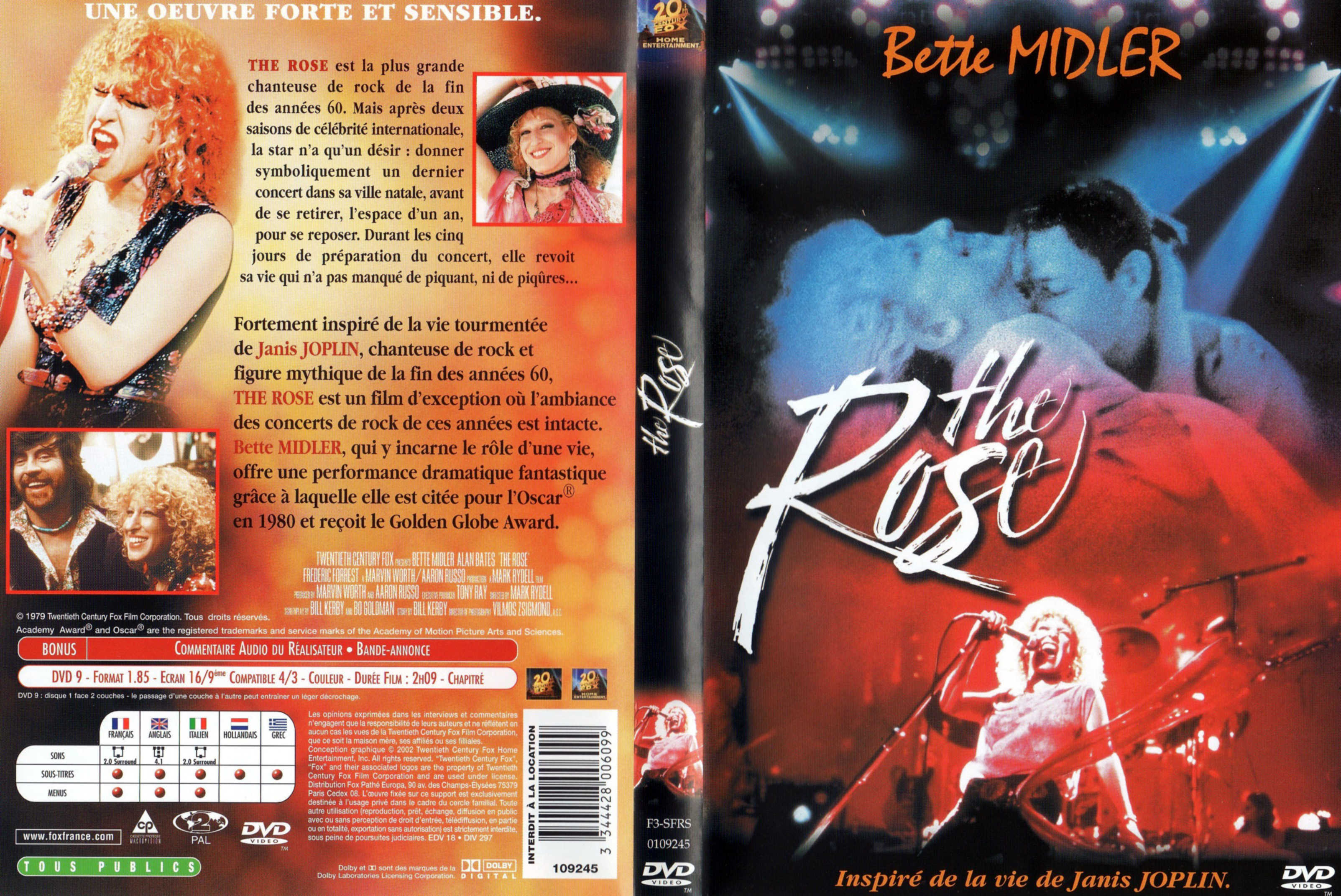 Jaquette DVD The rose