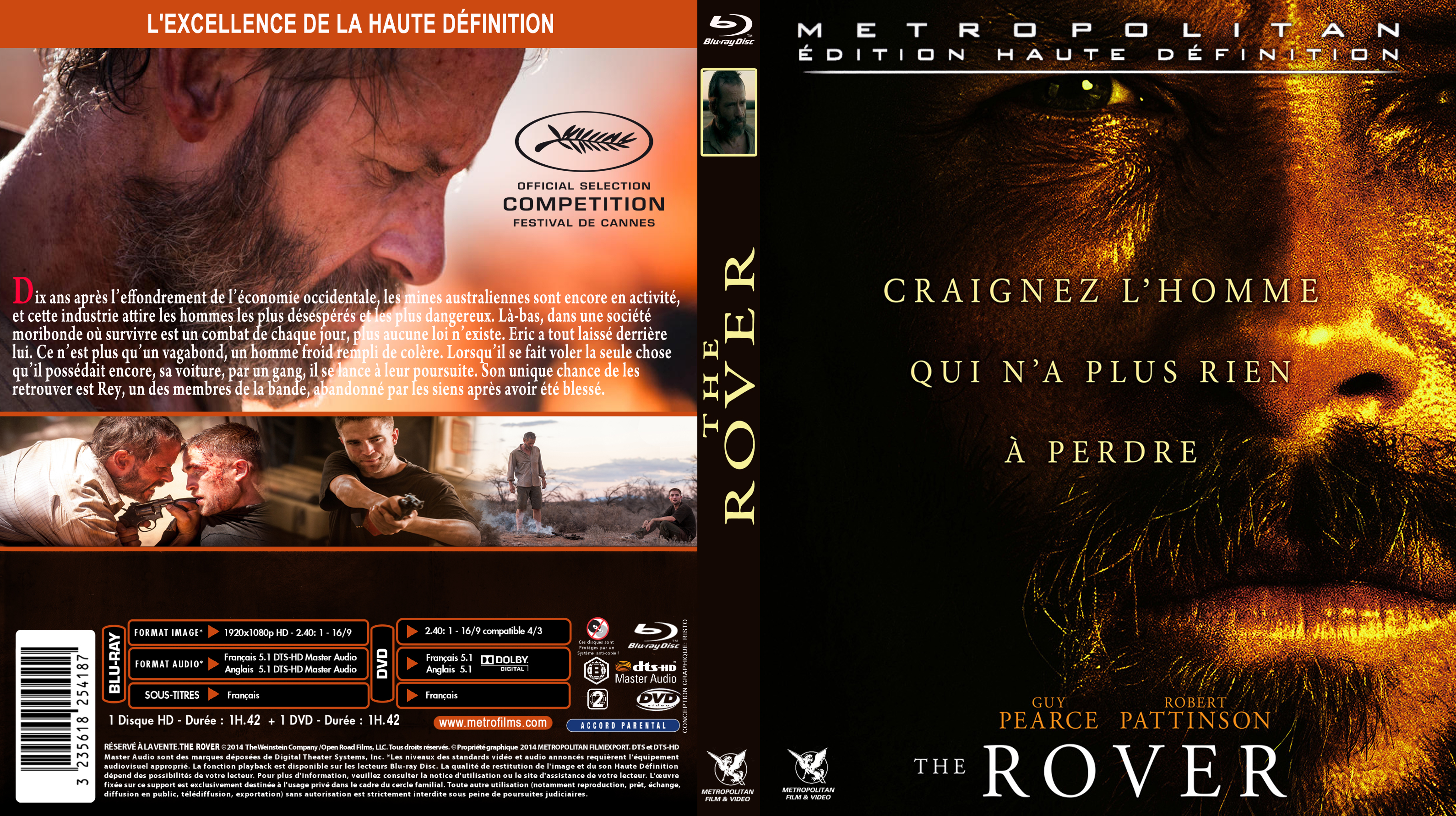 Jaquette DVD The rover custom (BLU-RAY)