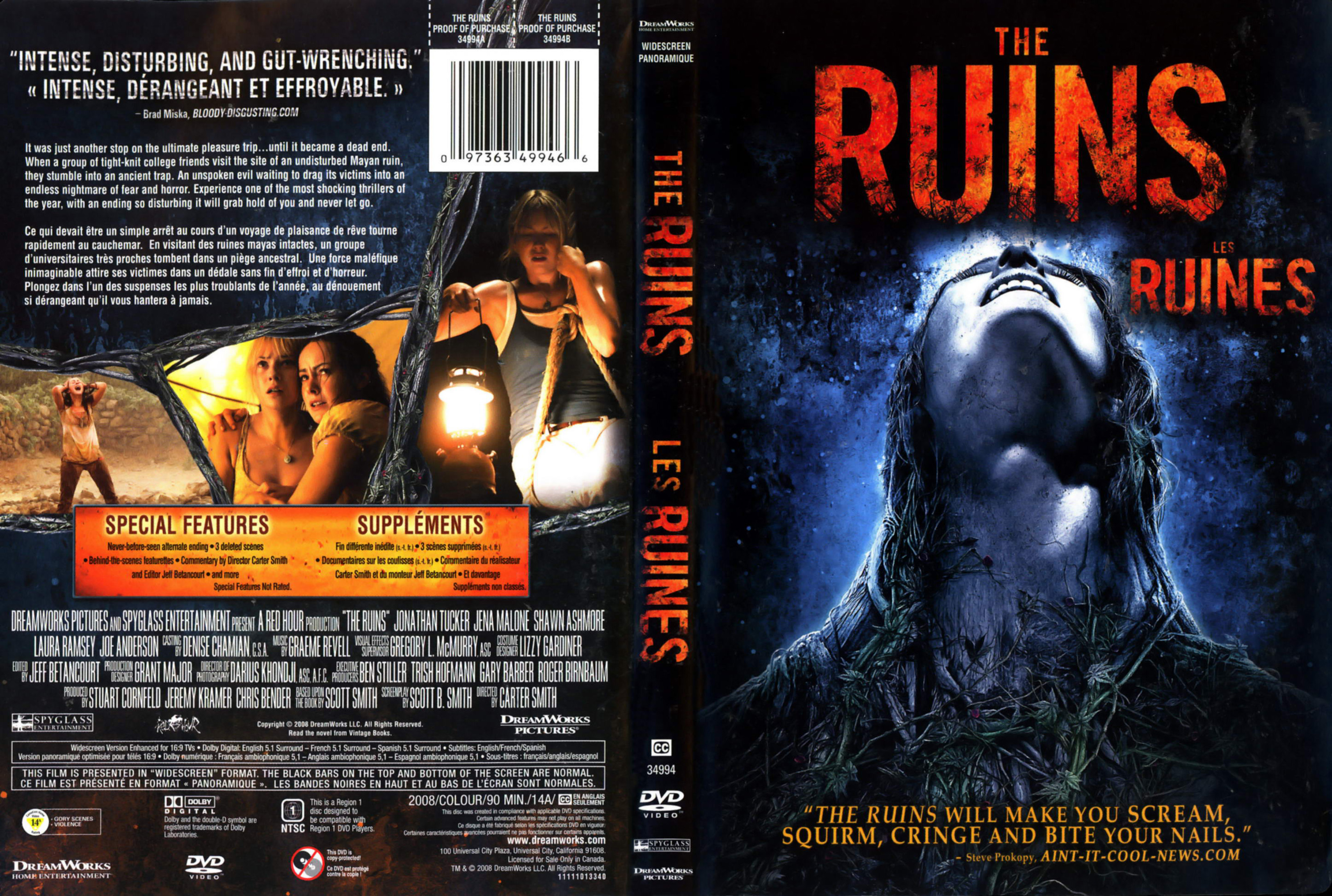 Jaquette DVD The ruins - Les ruines Zone 1