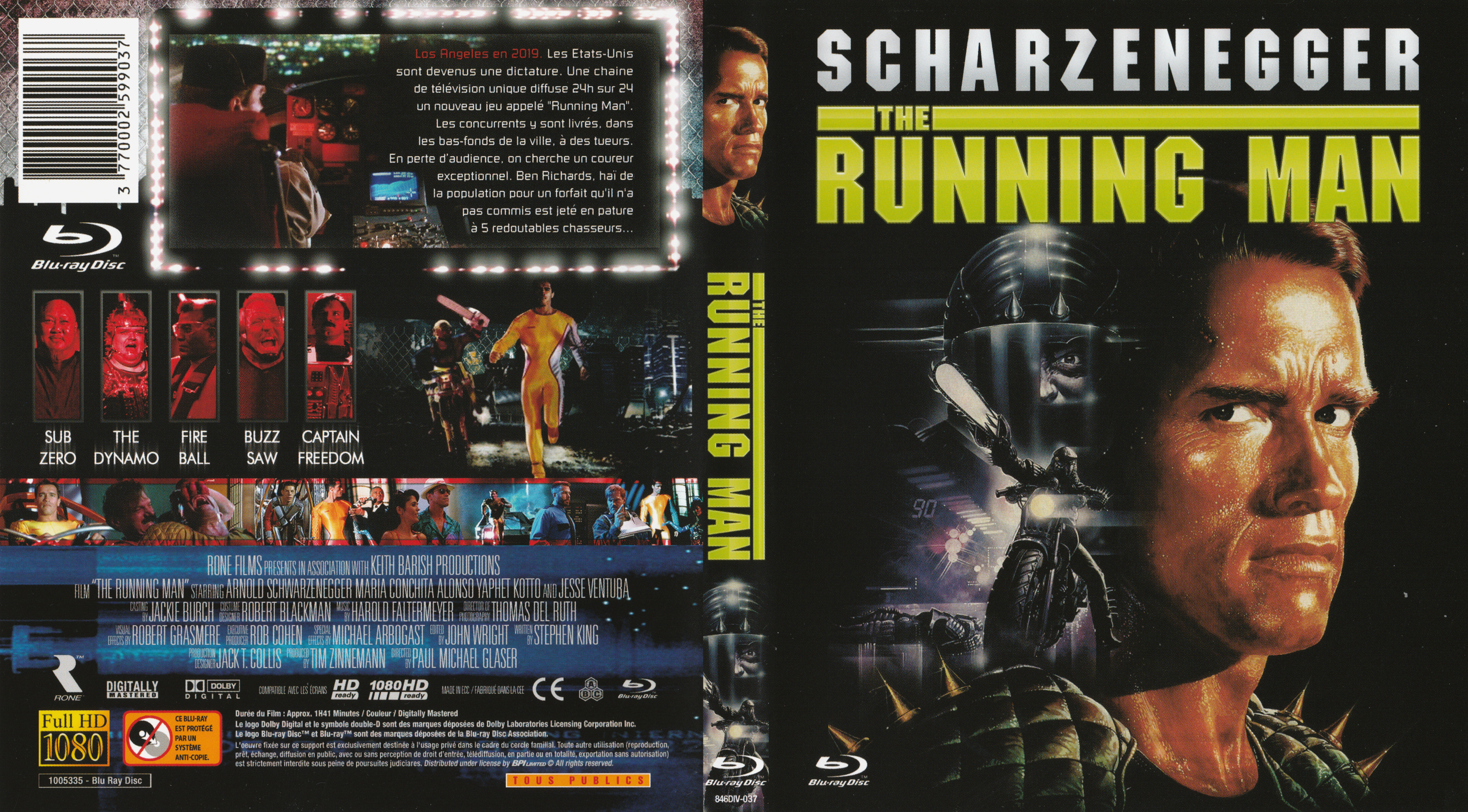 Jaquette DVD The running man (BLU-RAY) v2