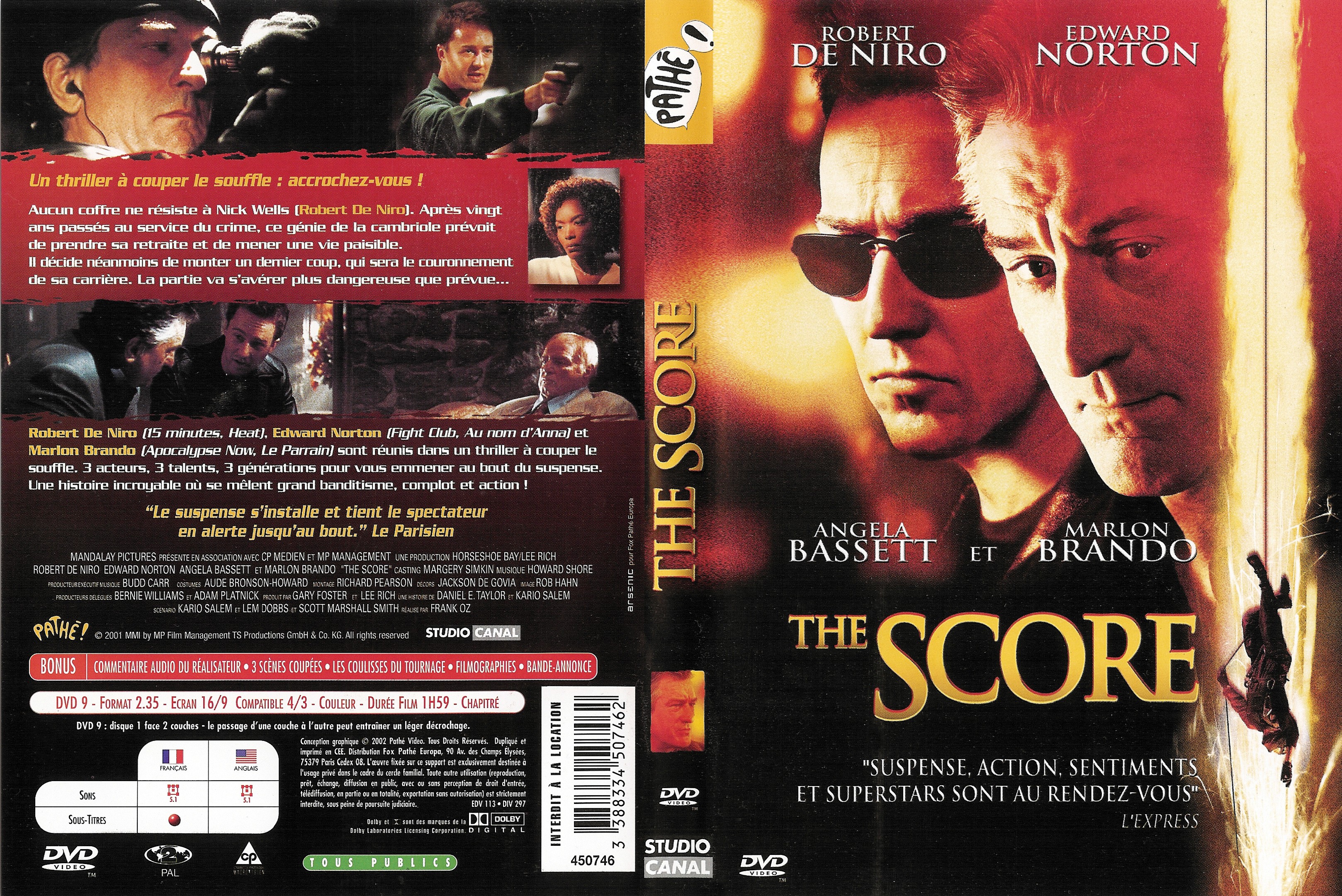 Jaquette DVD The score