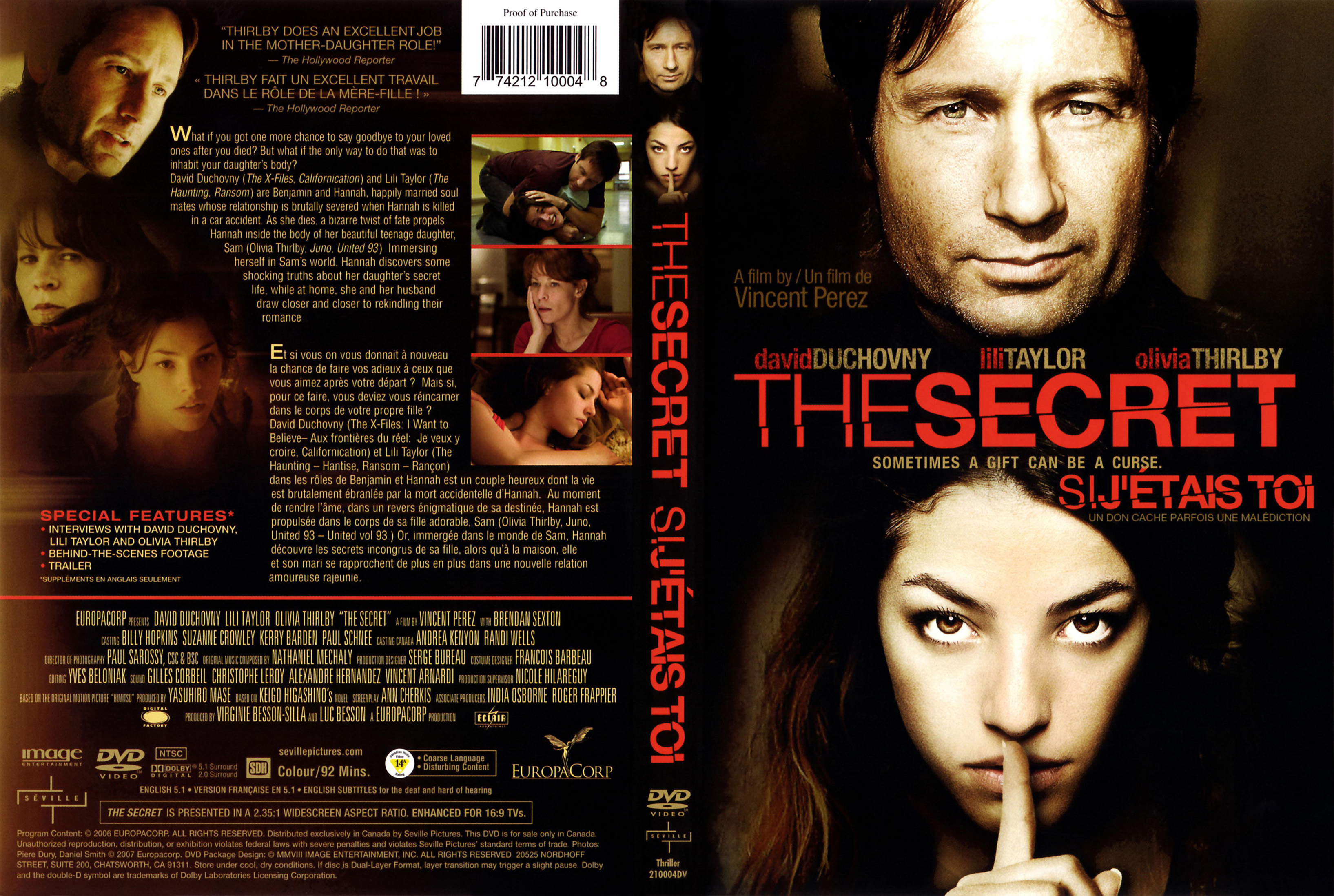 Jaquette DVD The secret - Si j