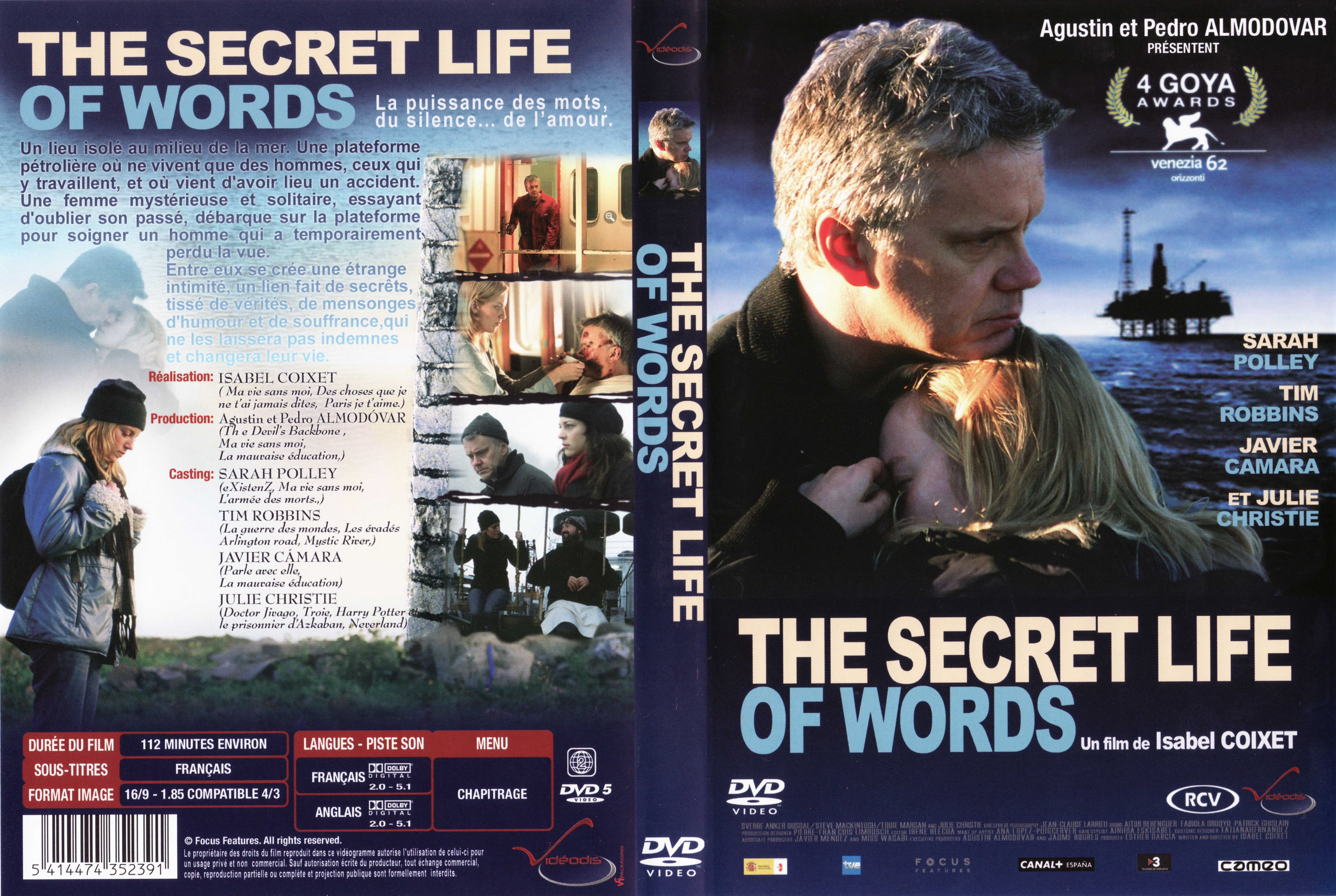 Jaquette DVD The secret life of words