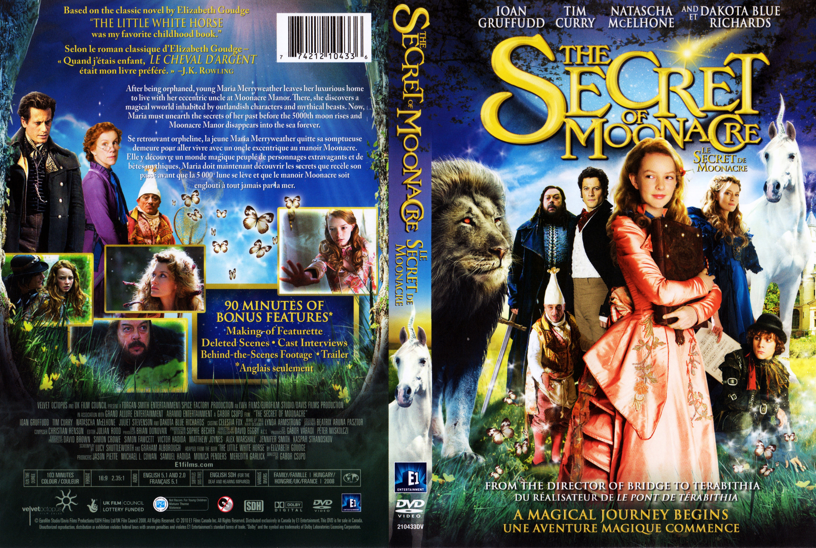 Jaquette DVD The secret of moonacre - Le secret de Moonacre (Canadienne)