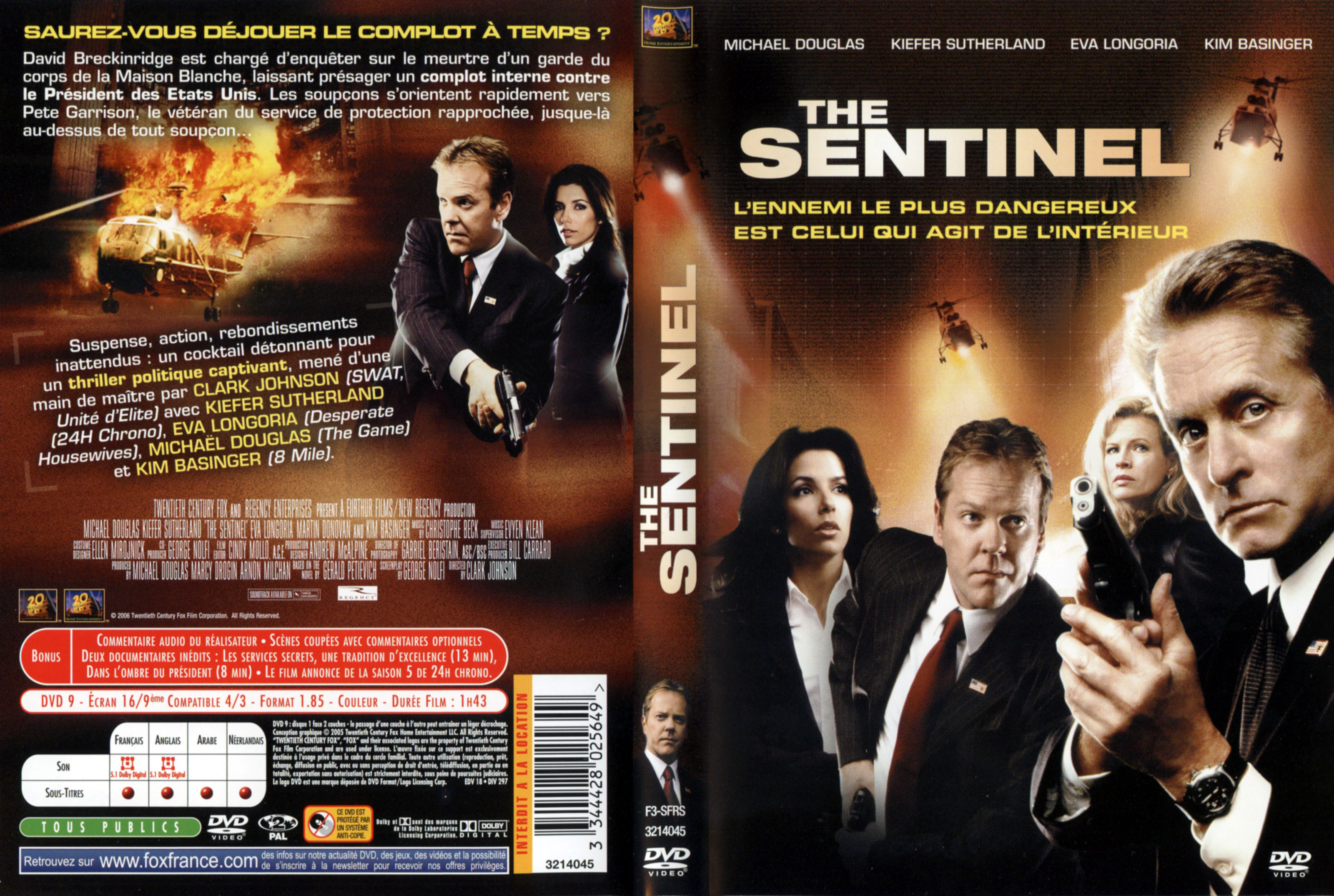 Jaquette DVD The sentinel v3