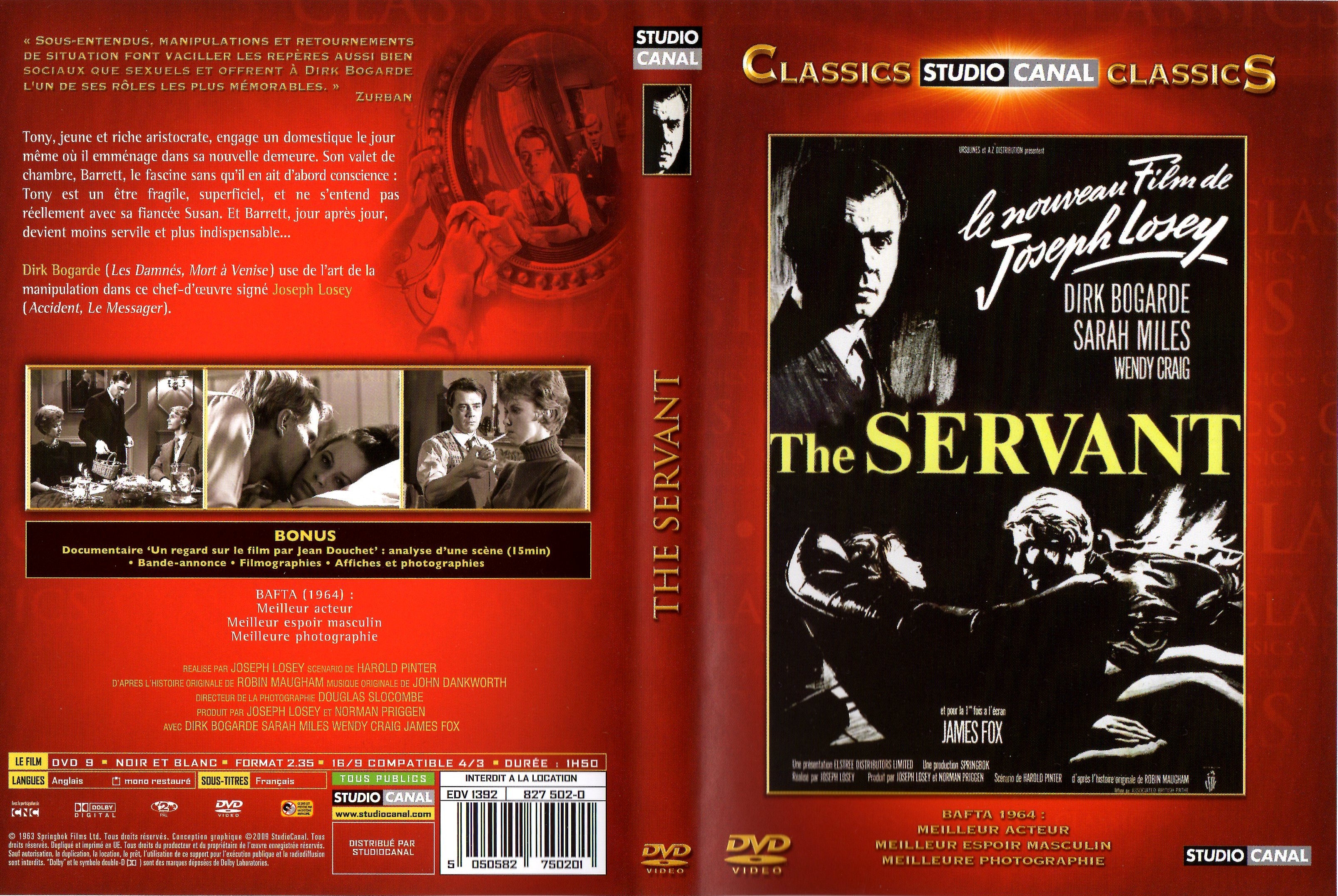 Jaquette DVD The servant