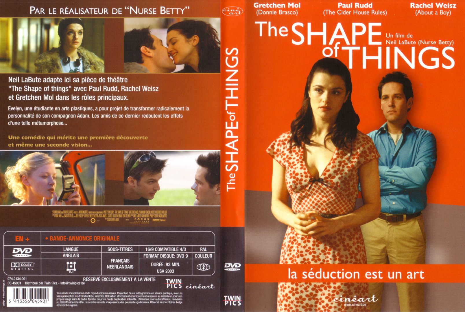 Jaquette DVD The shape of things