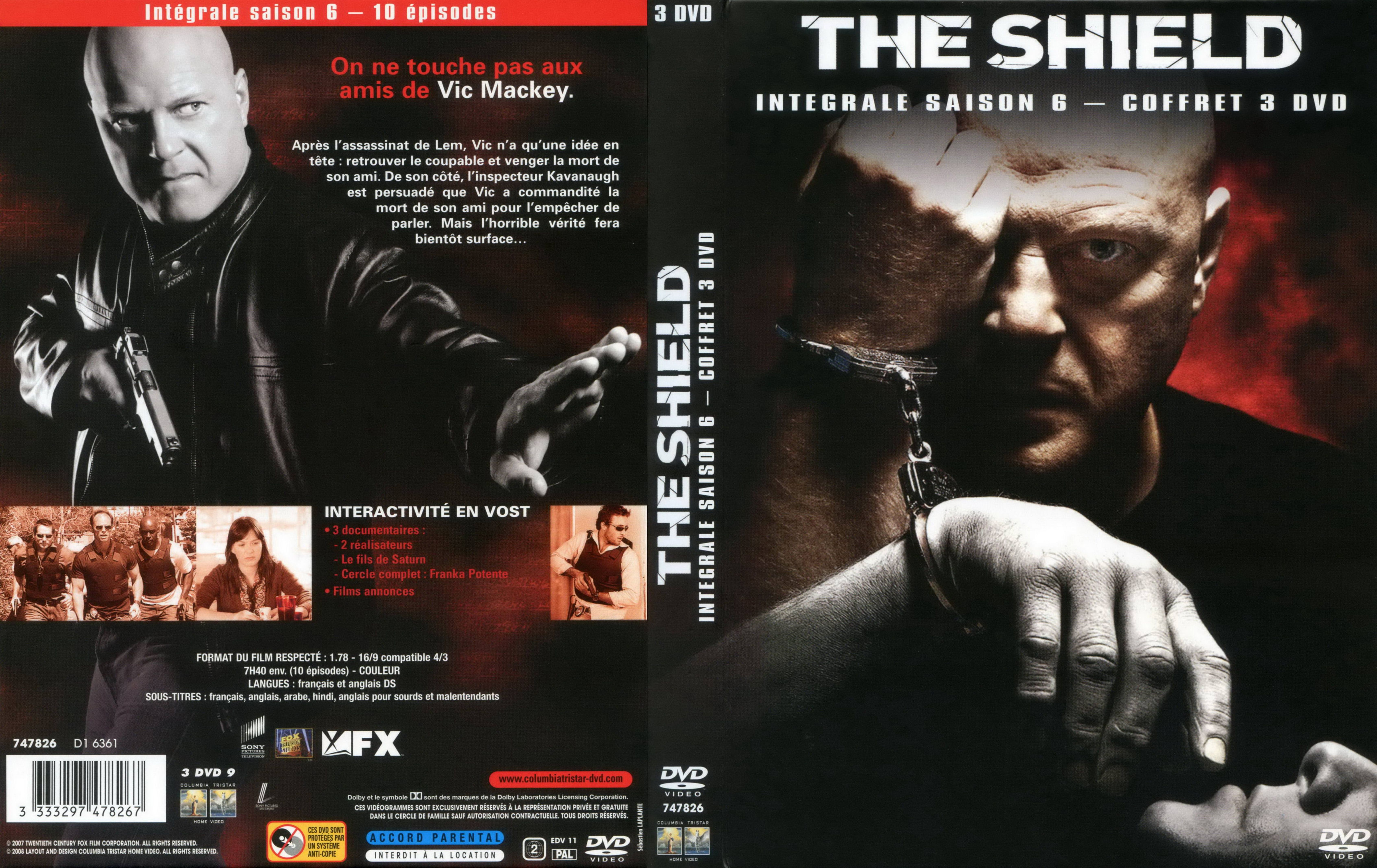 Jaquette DVD The shield Saison 6 COFFRET