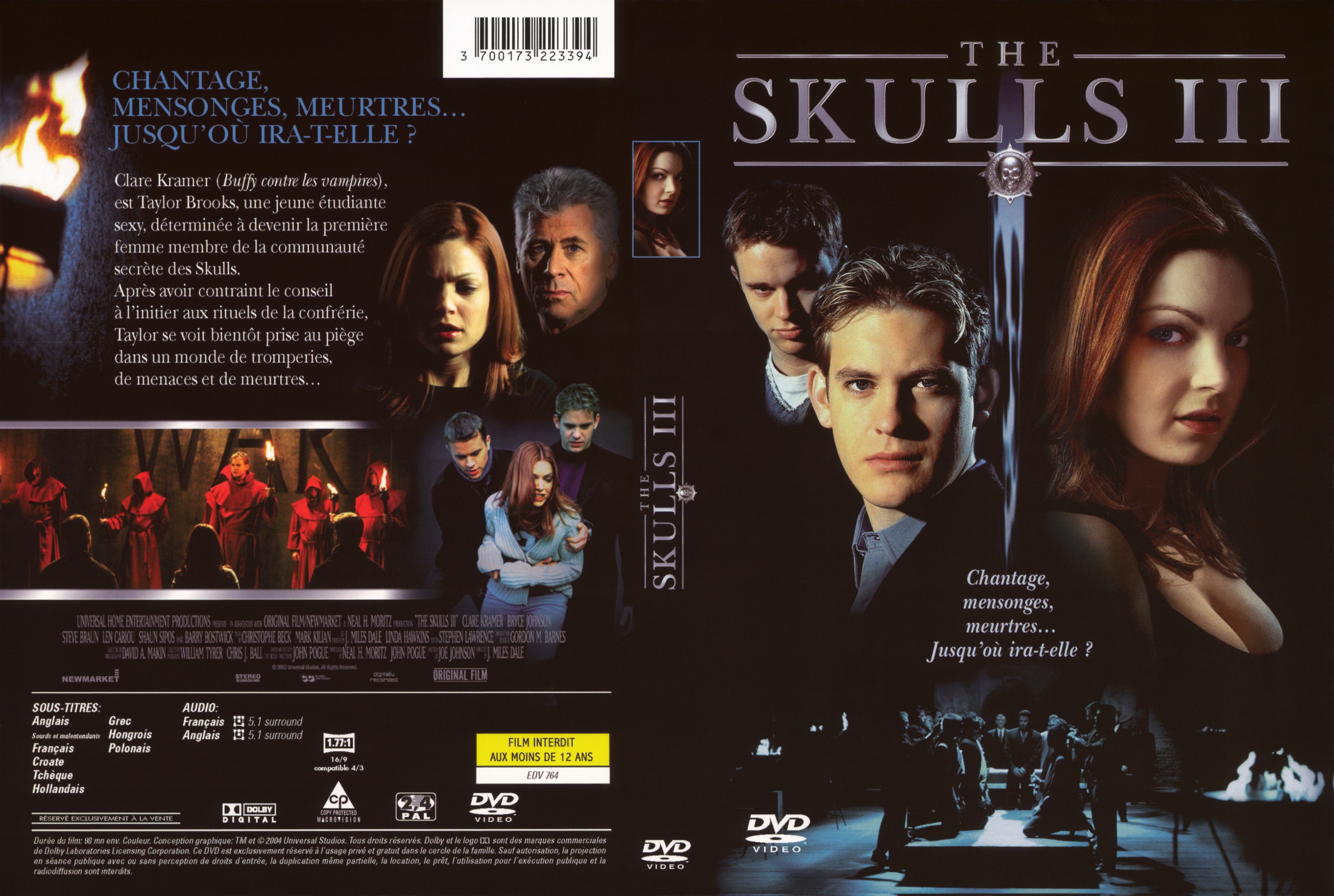 Jaquette DVD The skulls 3