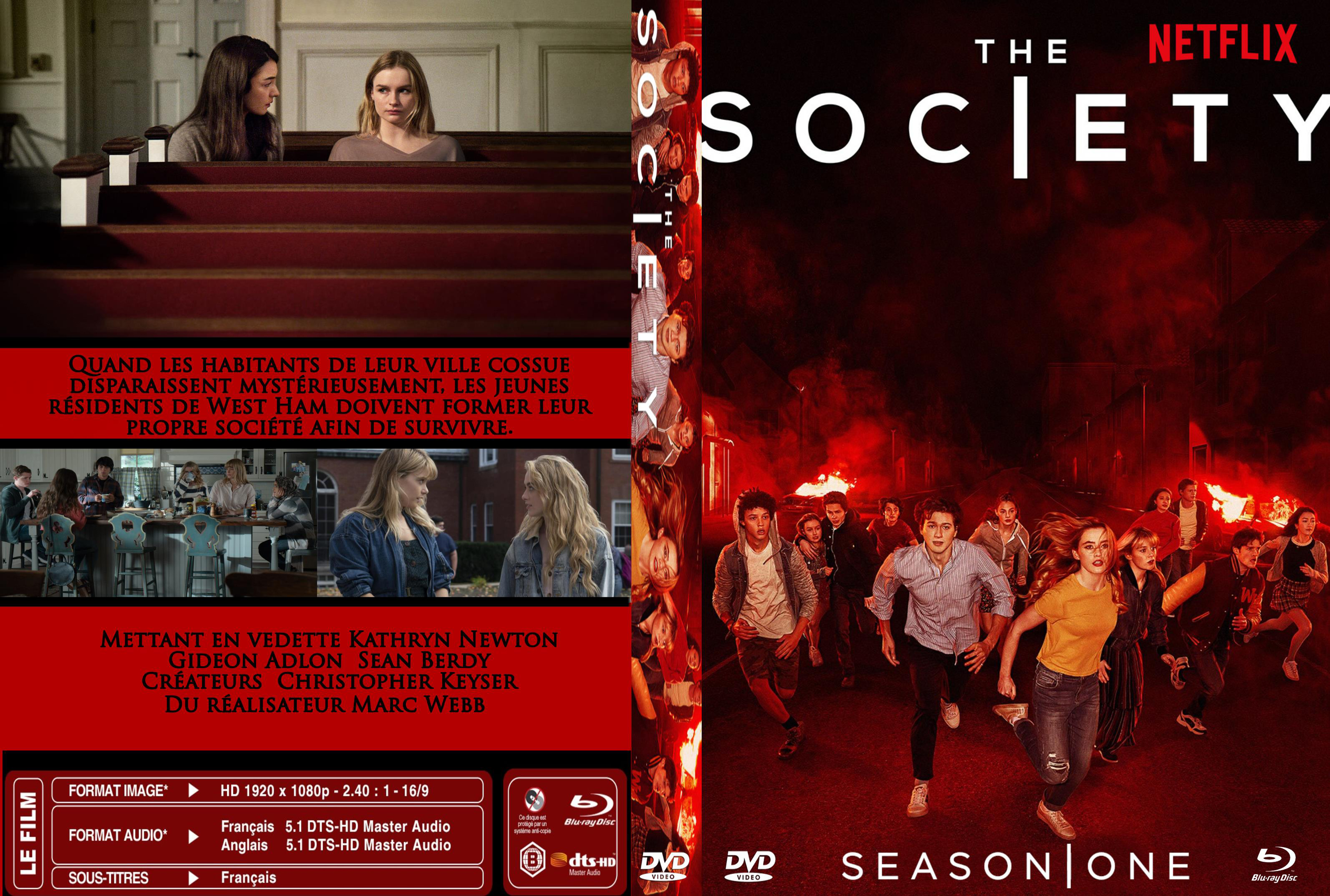 Jaquette DVD The society saison 1 custom