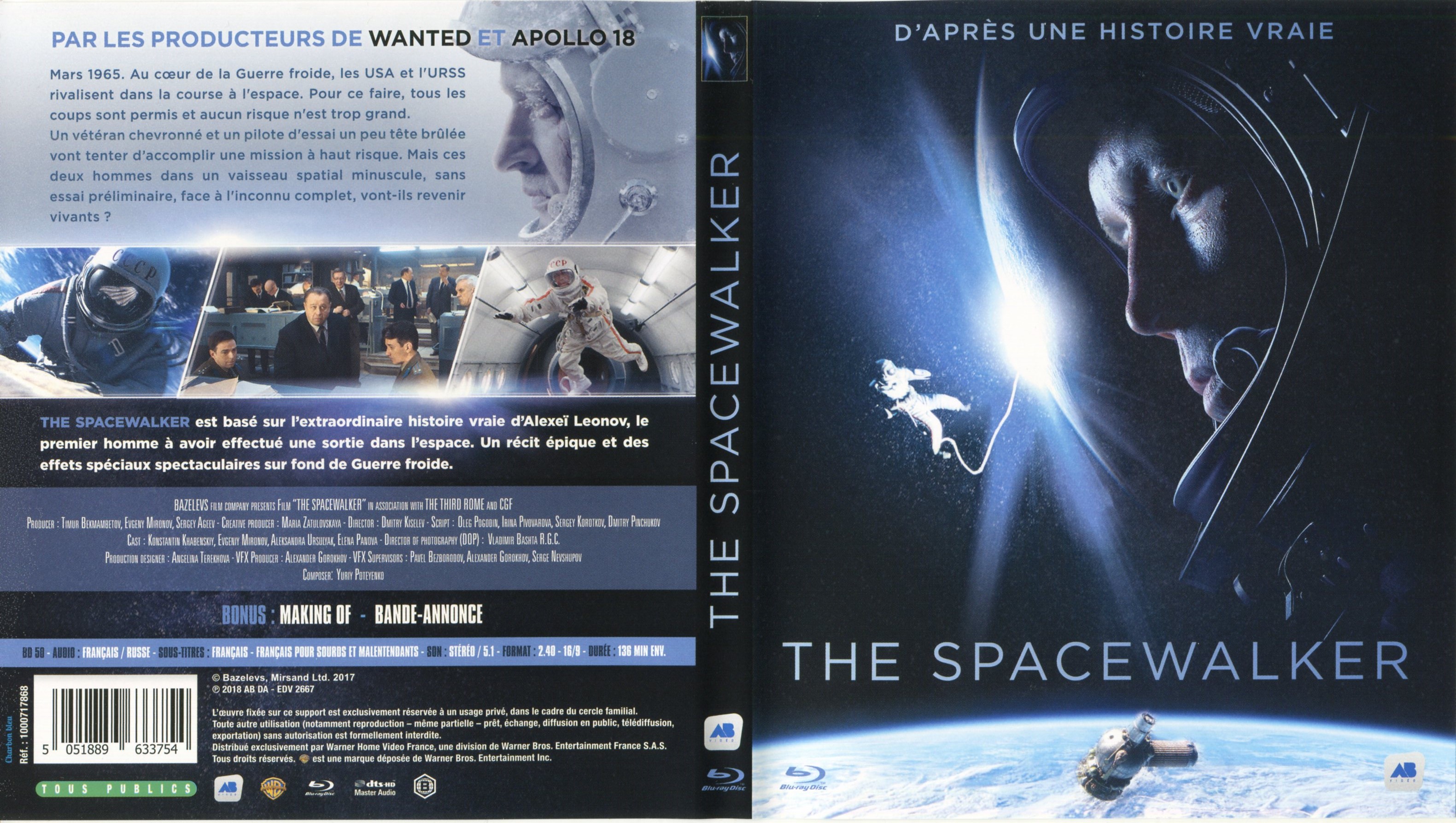 Jaquette DVD The spacewalker (BLU-RAY)