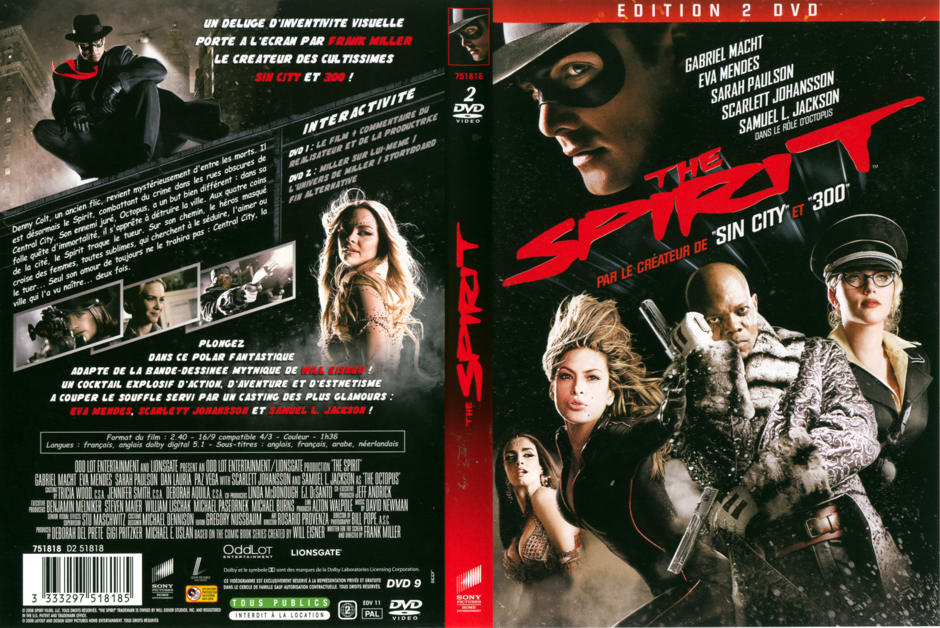 Jaquette DVD The spirit