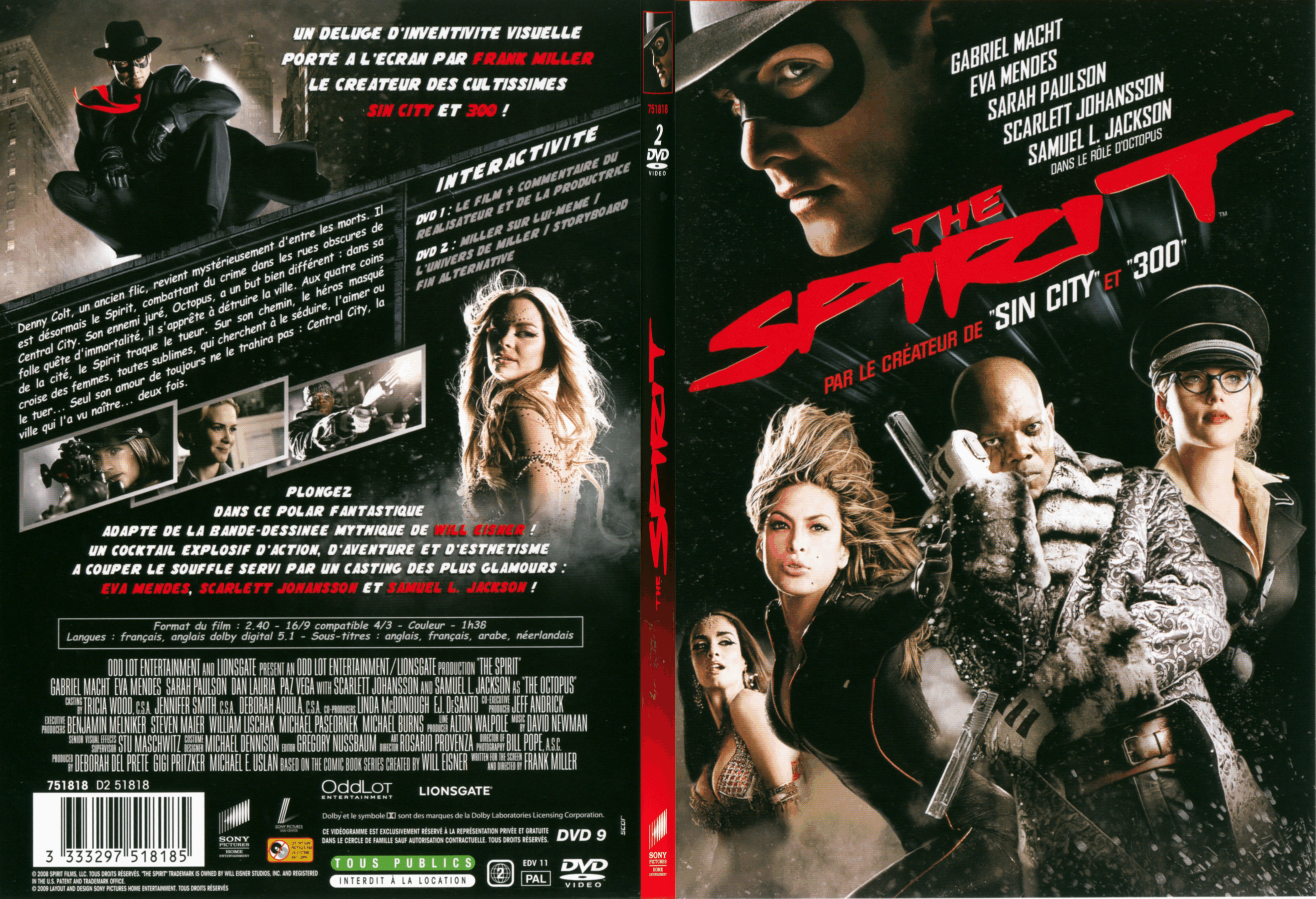 Jaquette DVD The spirit - SLIM