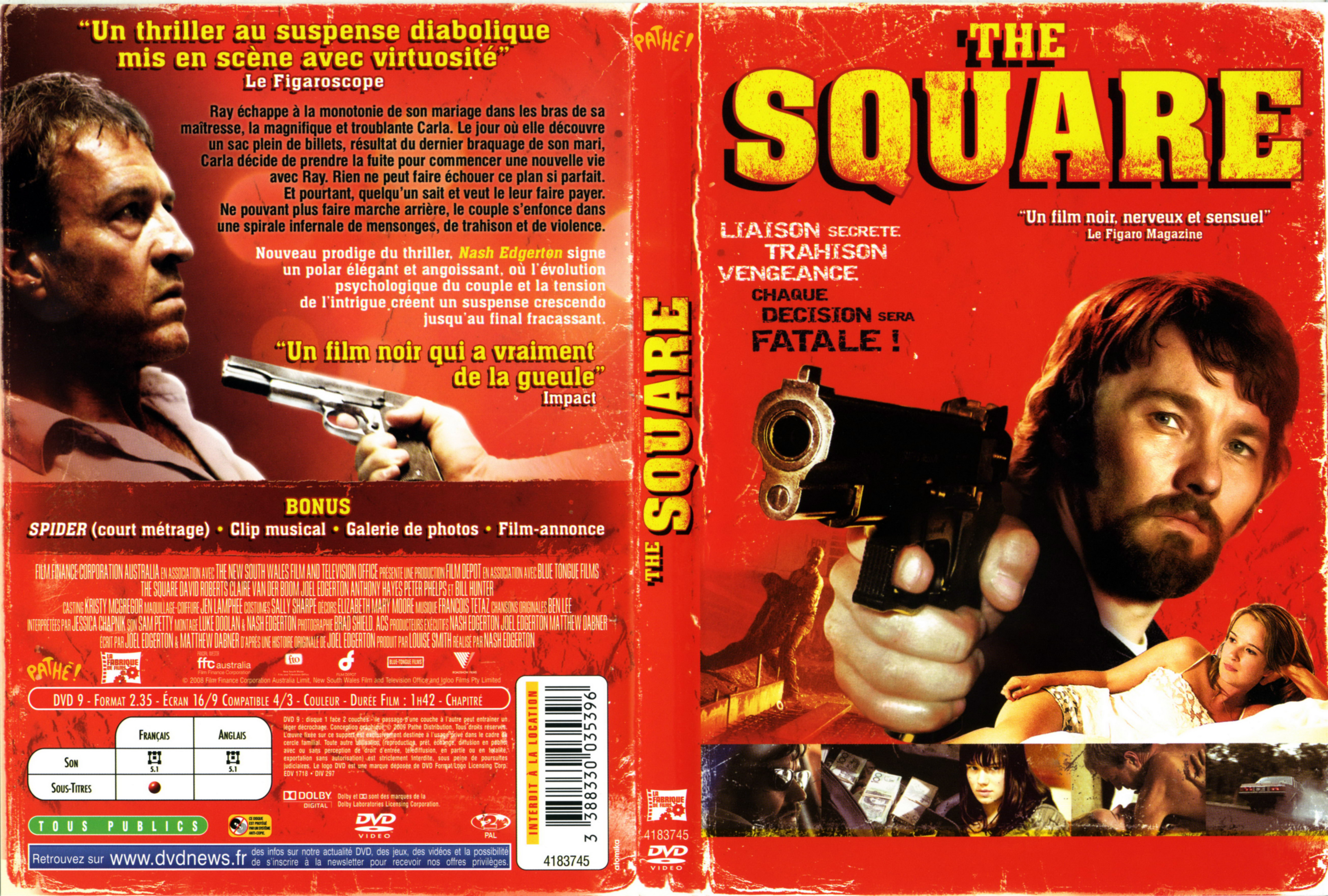 Jaquette DVD The square