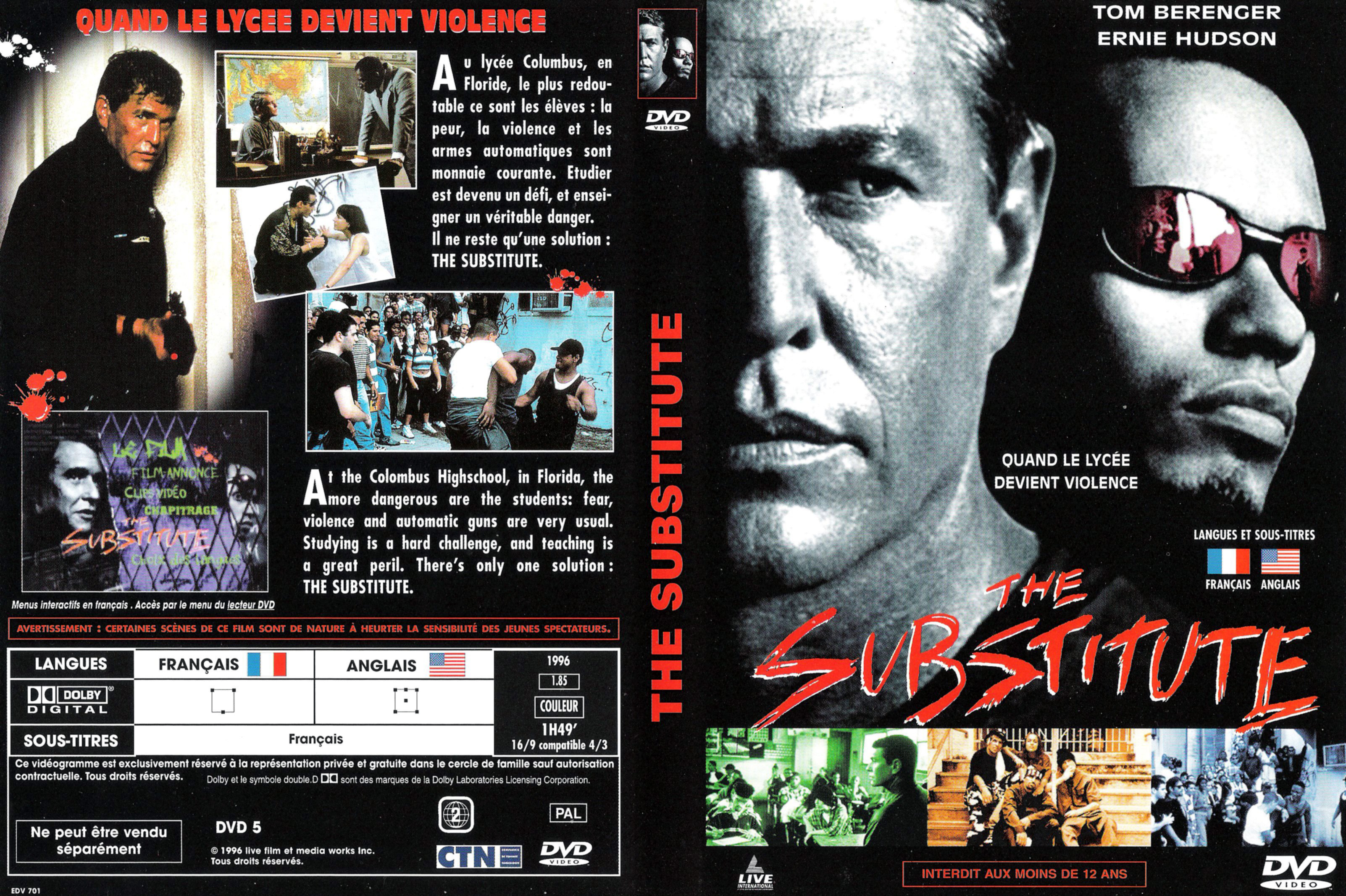 Jaquette DVD The substitute v2