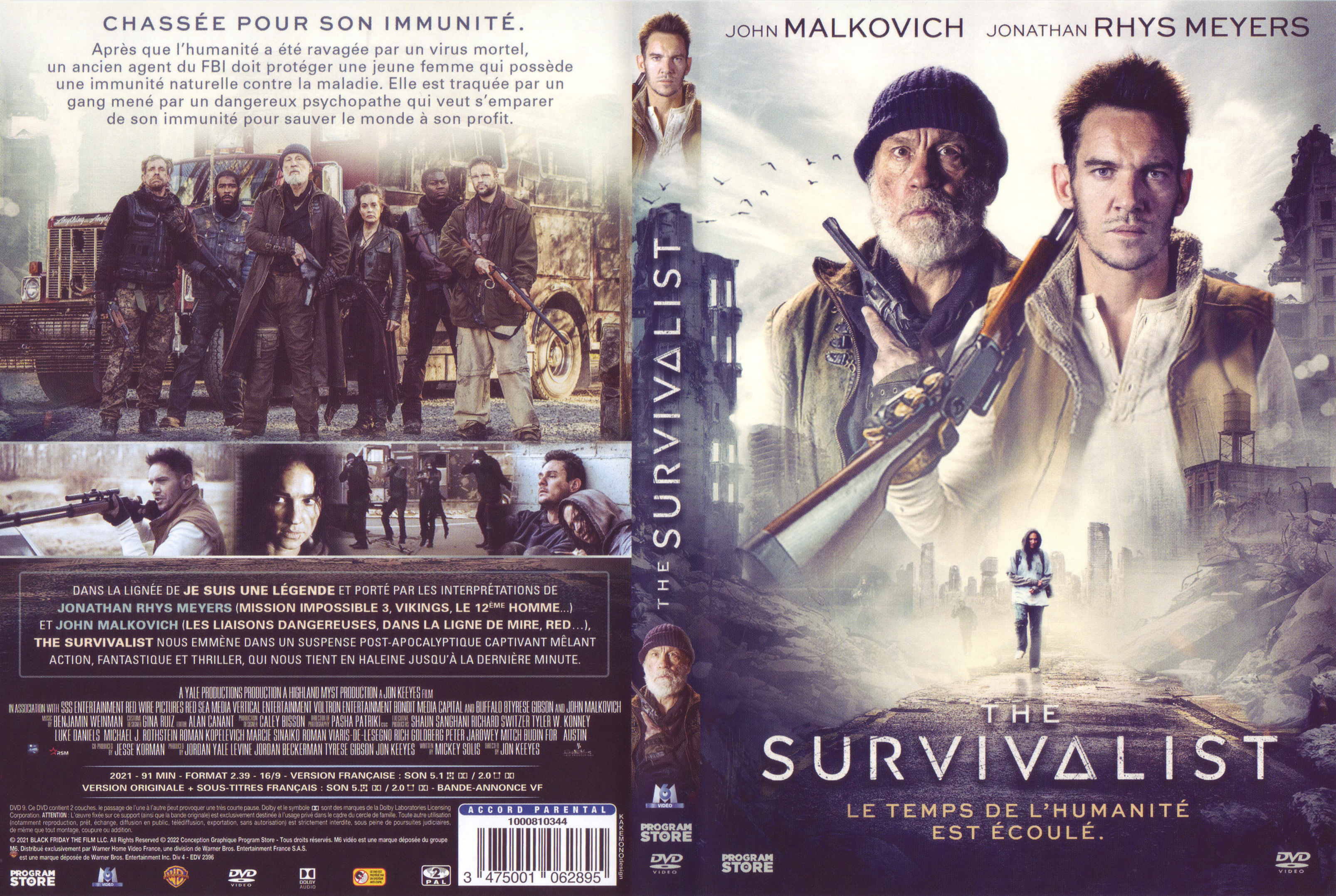 Jaquette DVD The survivalist (2021)