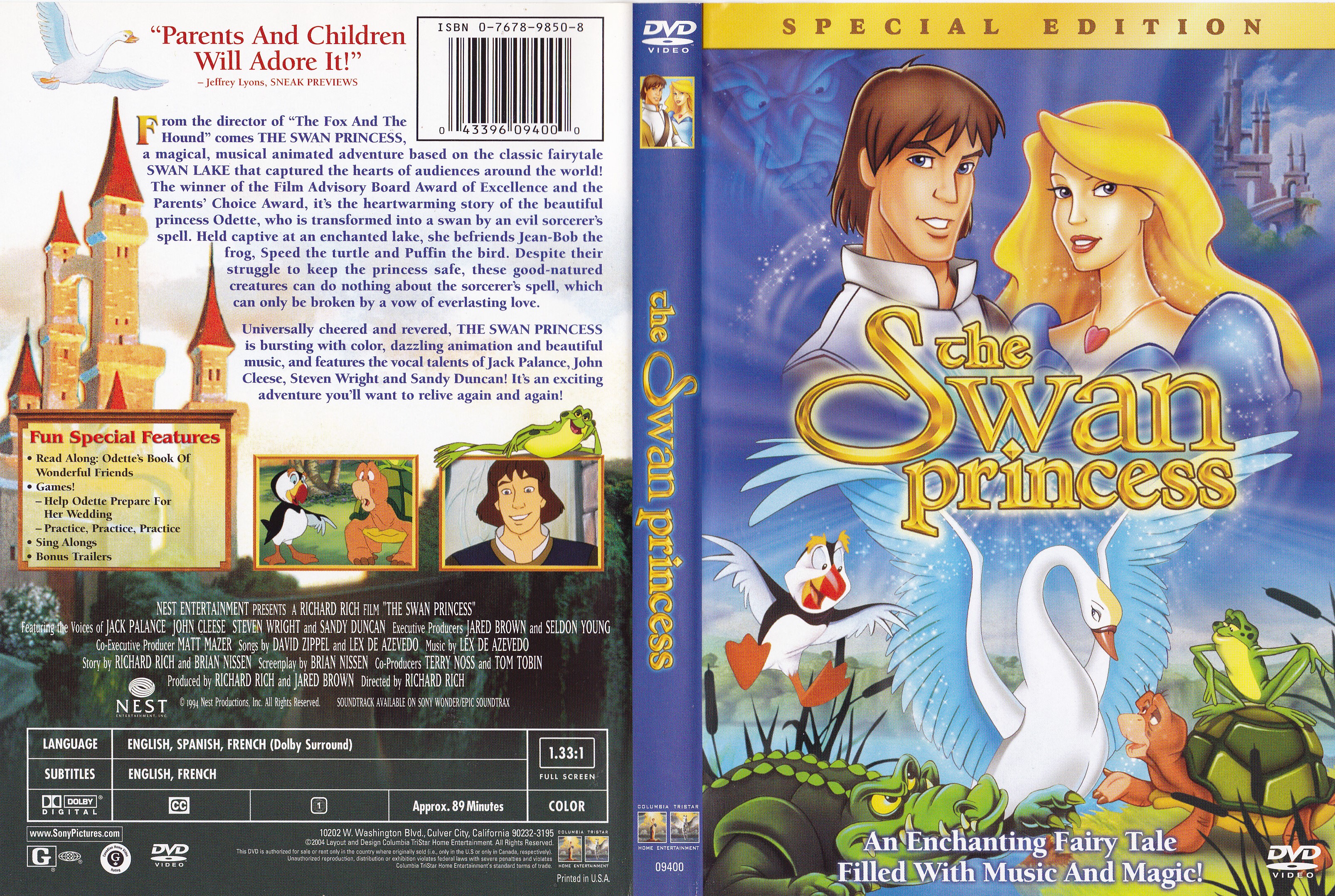 Jaquette DVD The swan princess  - La princesse des cygnes (Canadienne)