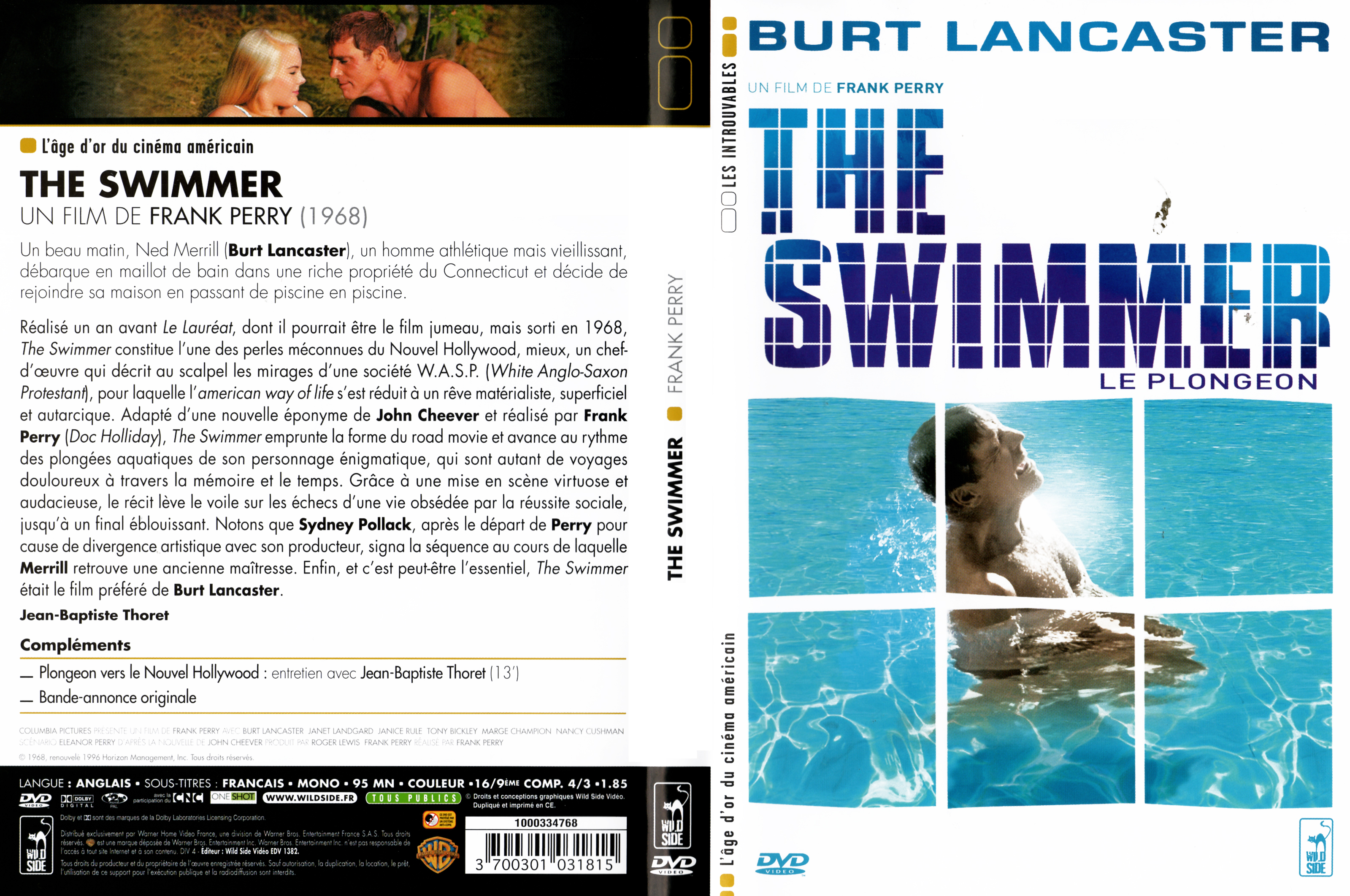 Jaquette DVD The swimmer