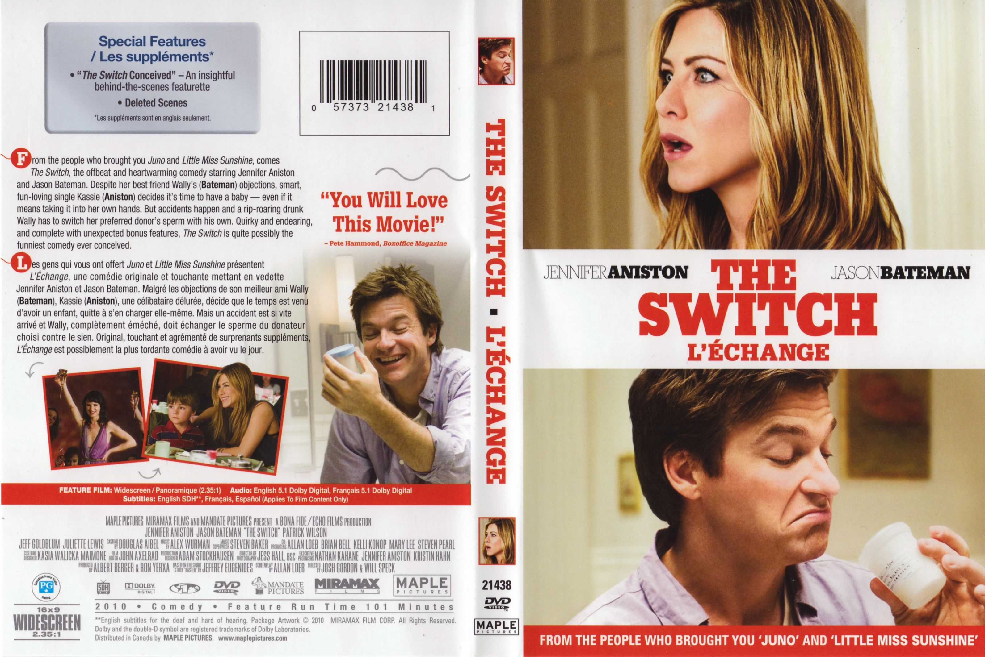Jaquette DVD The switch - L