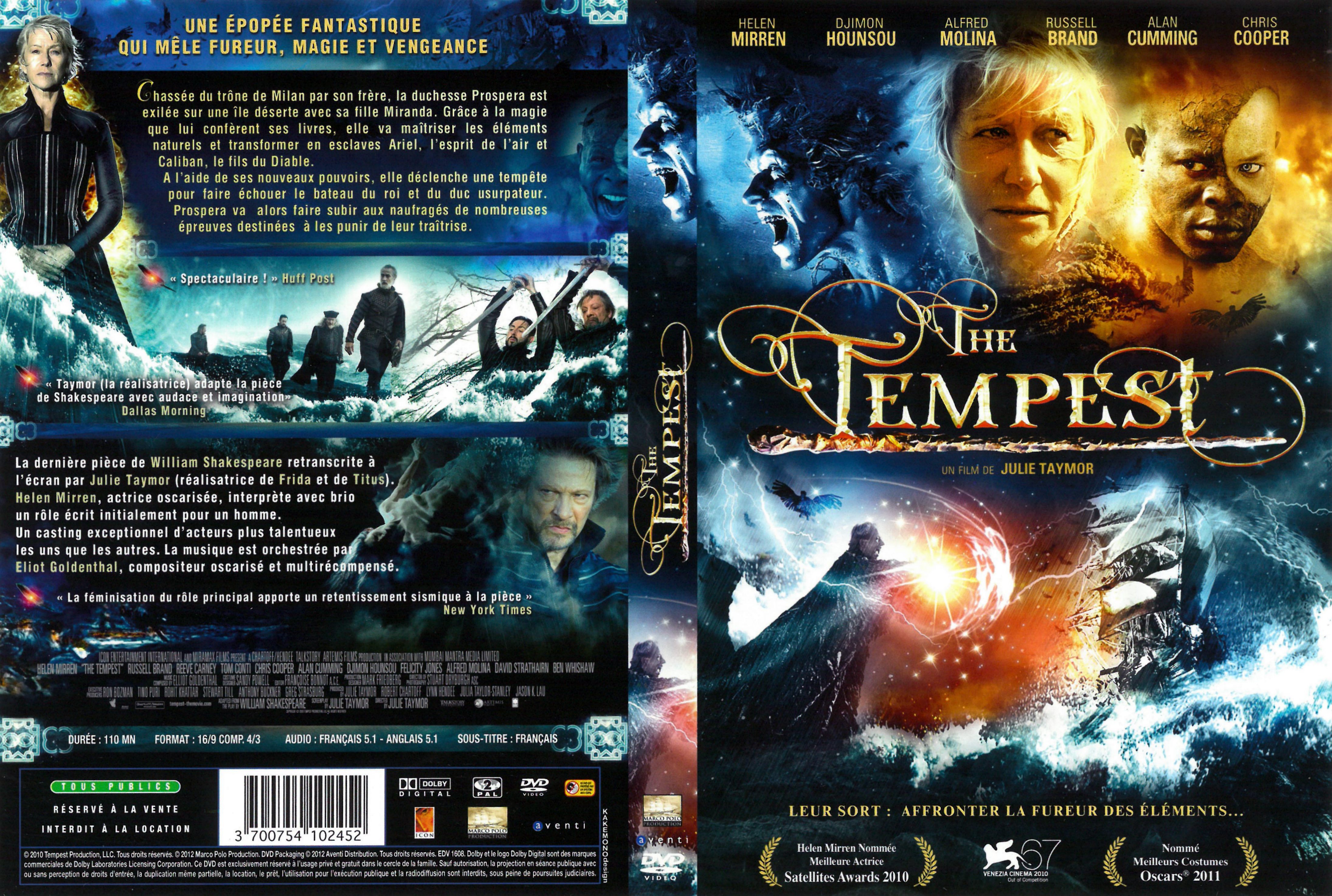 Jaquette DVD The tempest