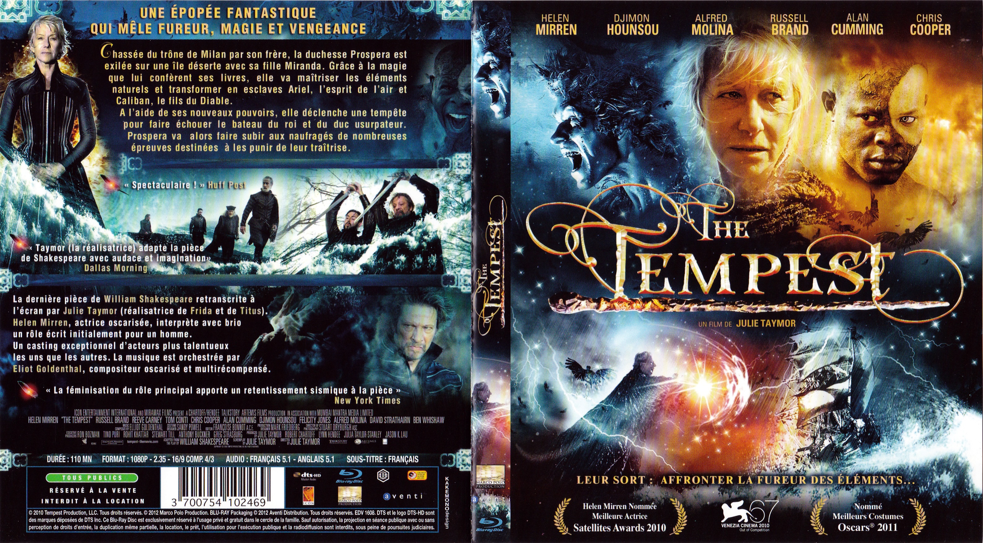 Jaquette DVD The tempest (BLU-RAY)