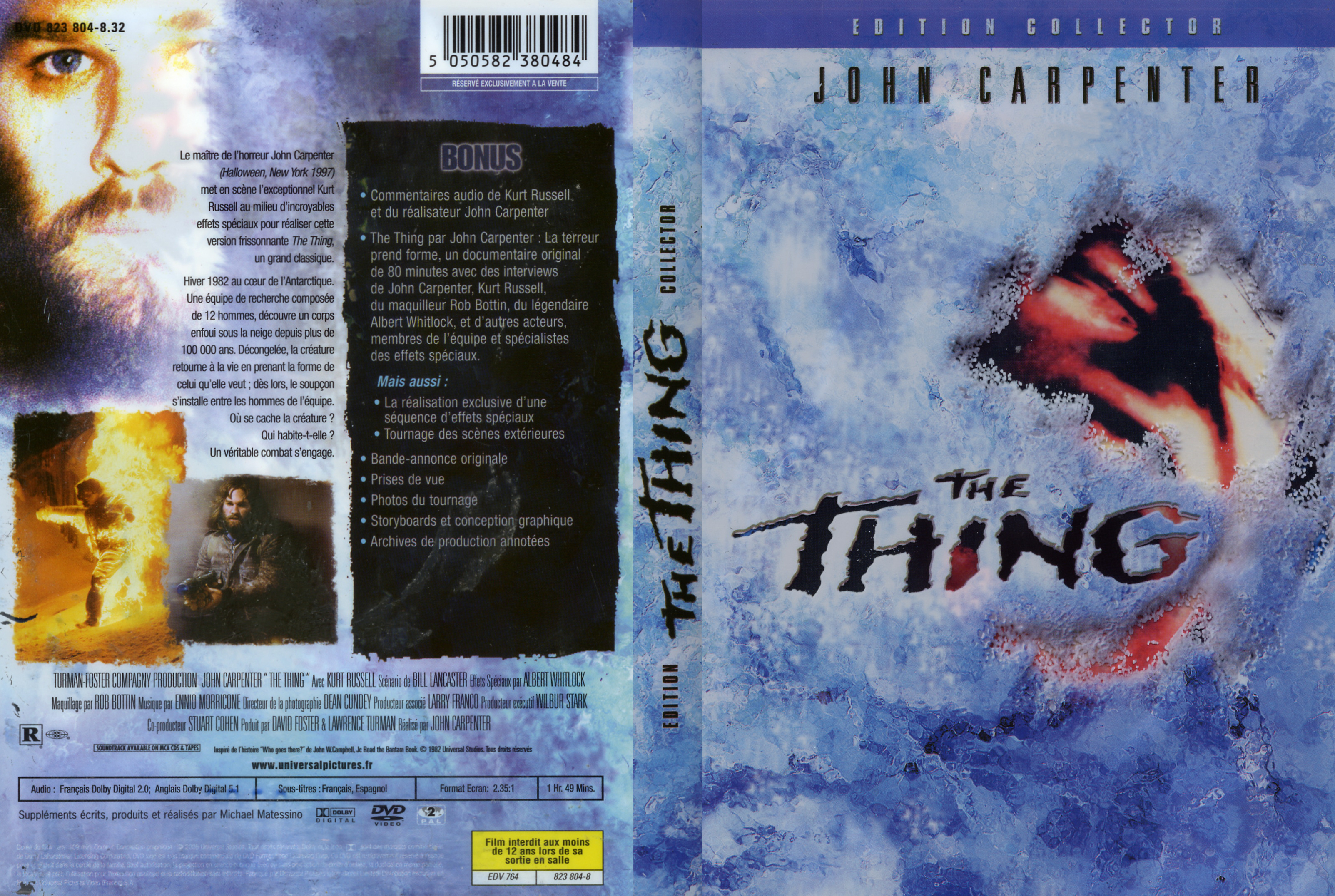 Jaquette DVD The thing v2