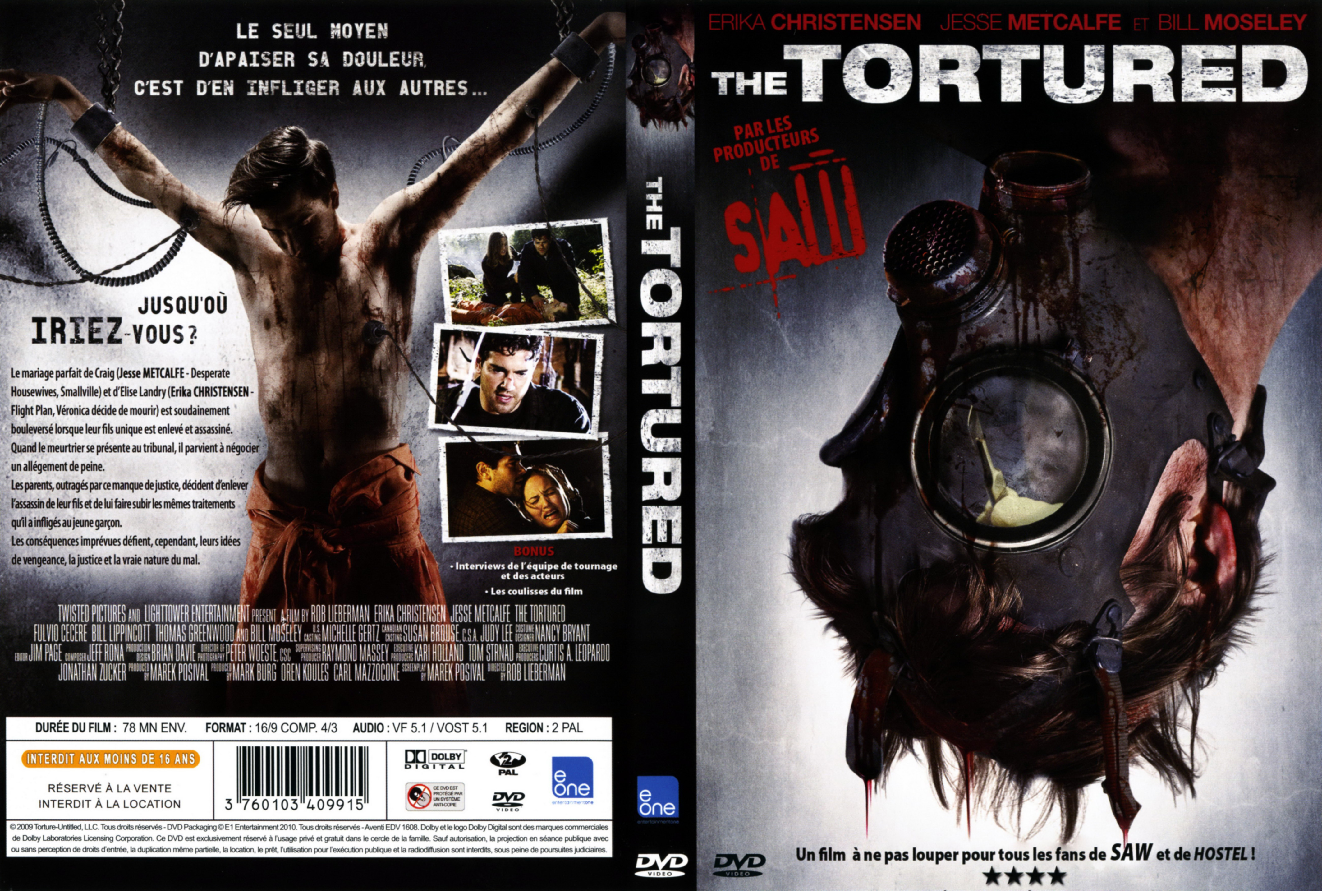 Jaquette DVD The tortured