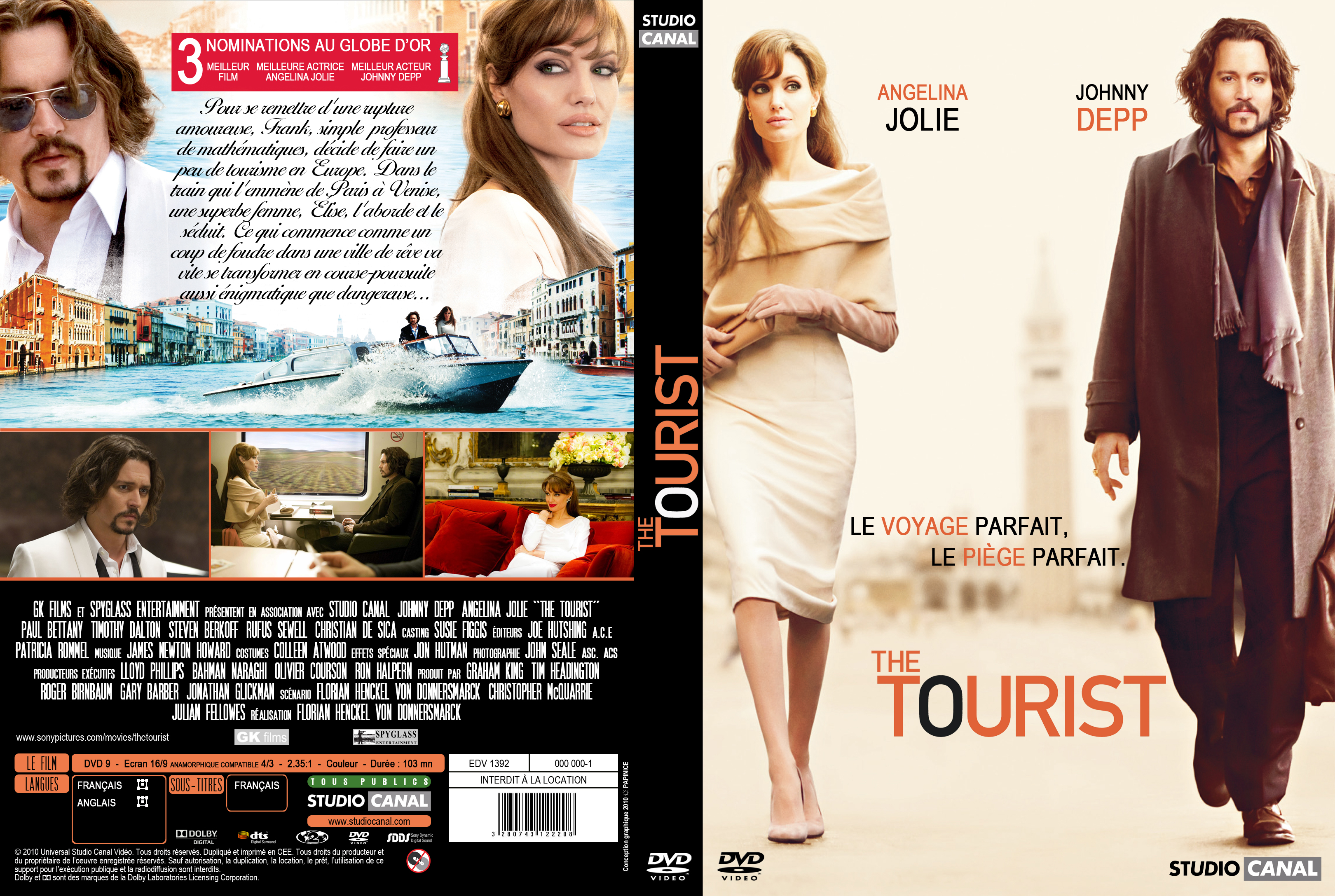 Jaquette DVD The tourist custom
