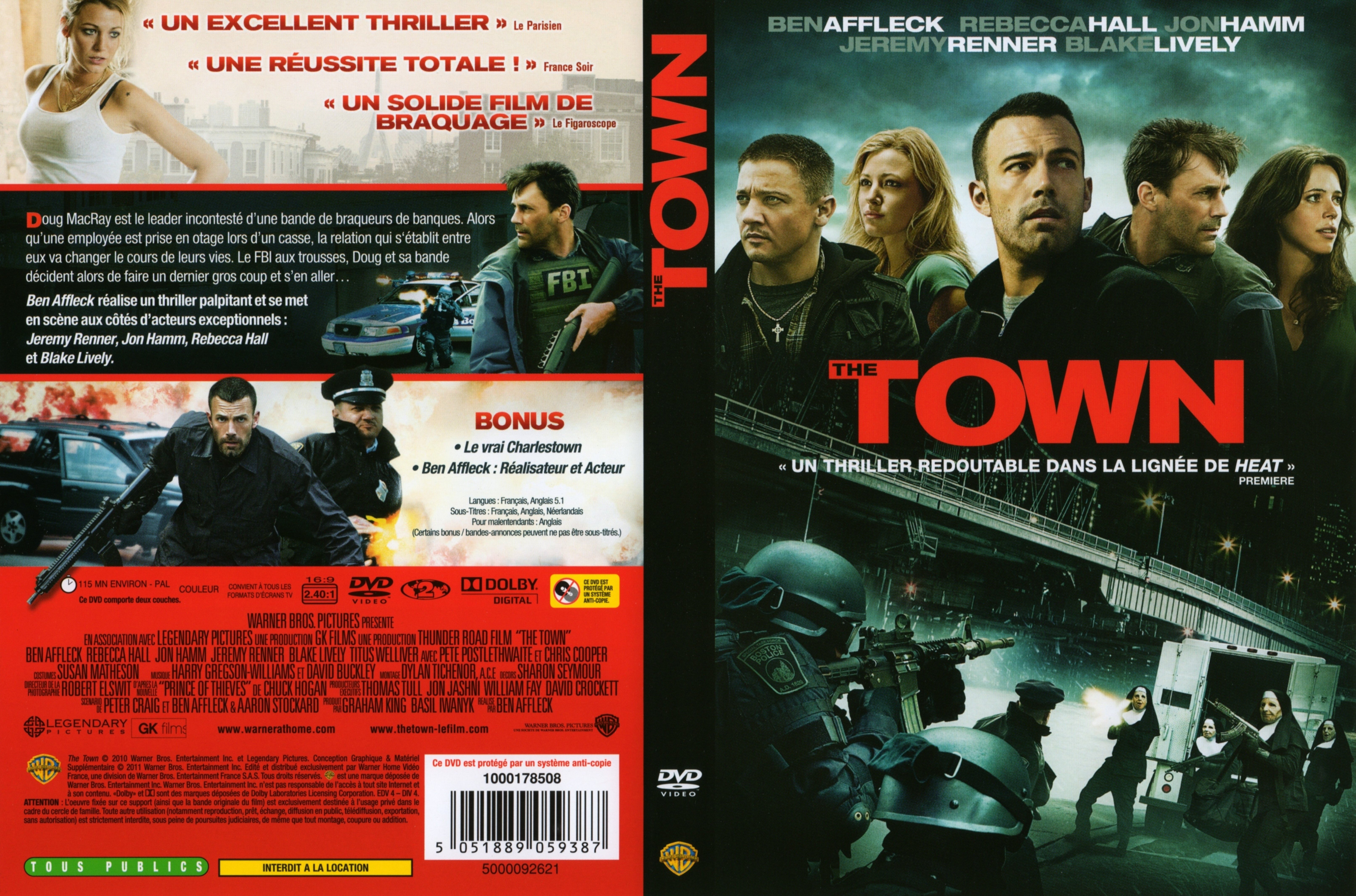 Jaquette DVD The town