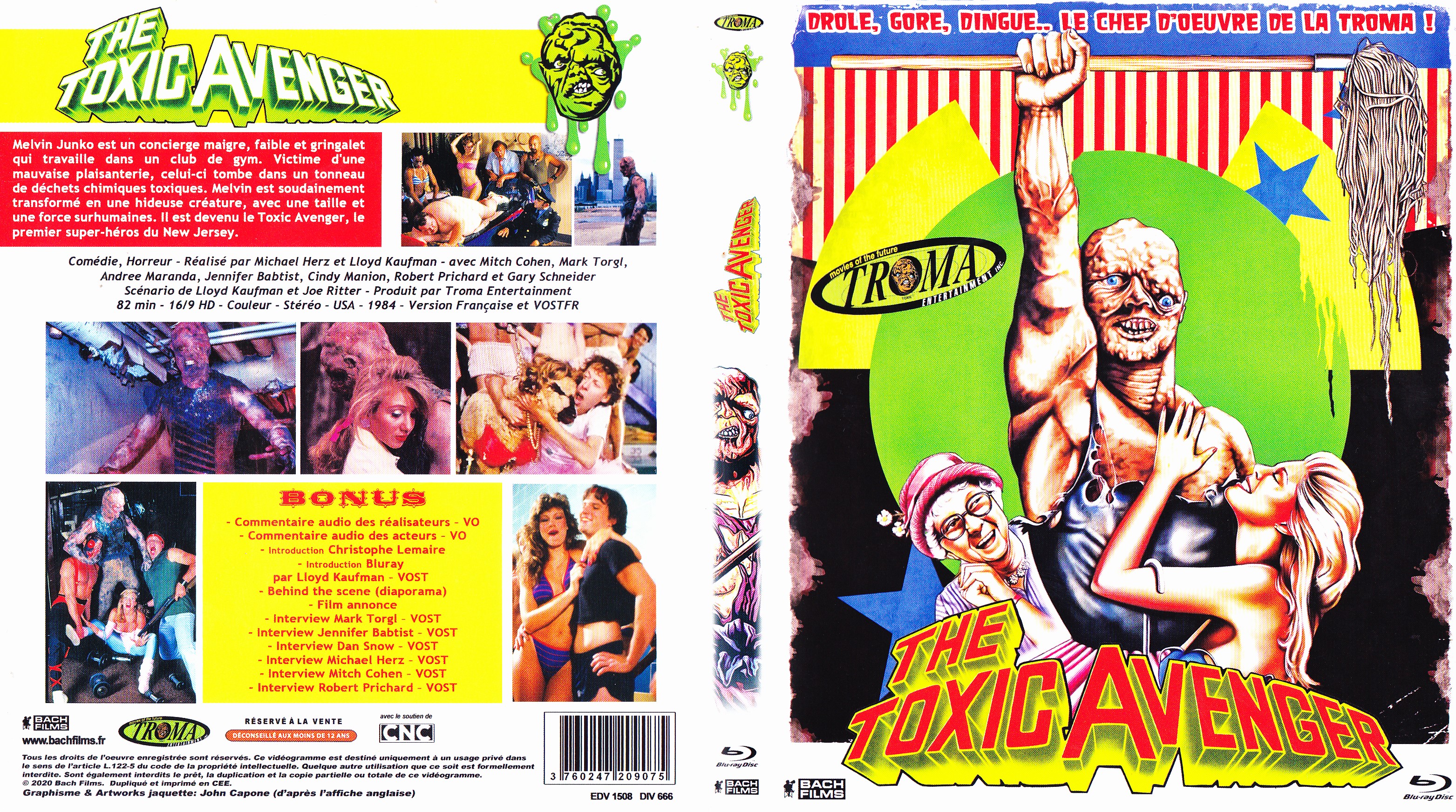 Jaquette DVD The toxic avenger (BLU-RAY)