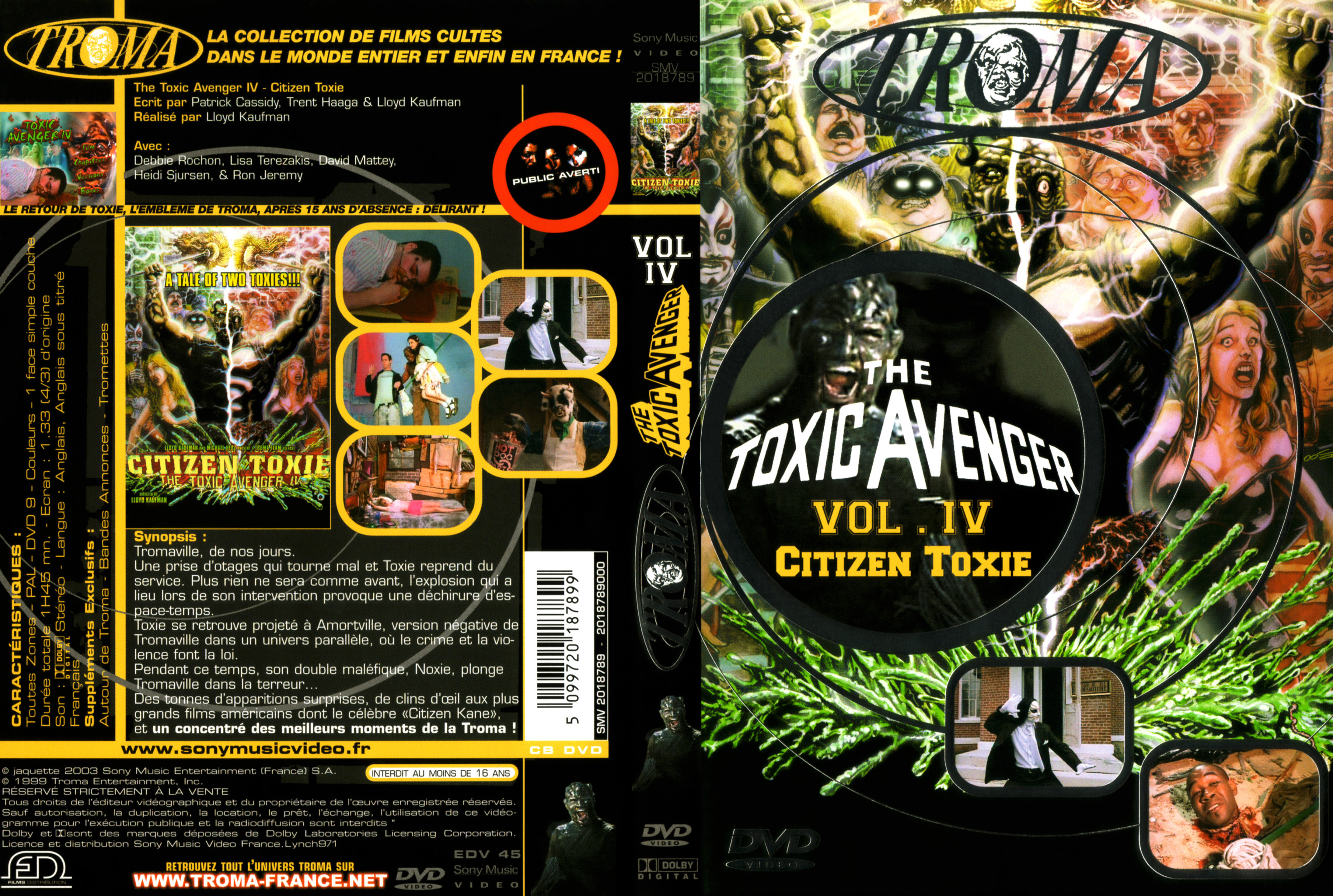 Jaquette DVD The toxic avenger vol 04